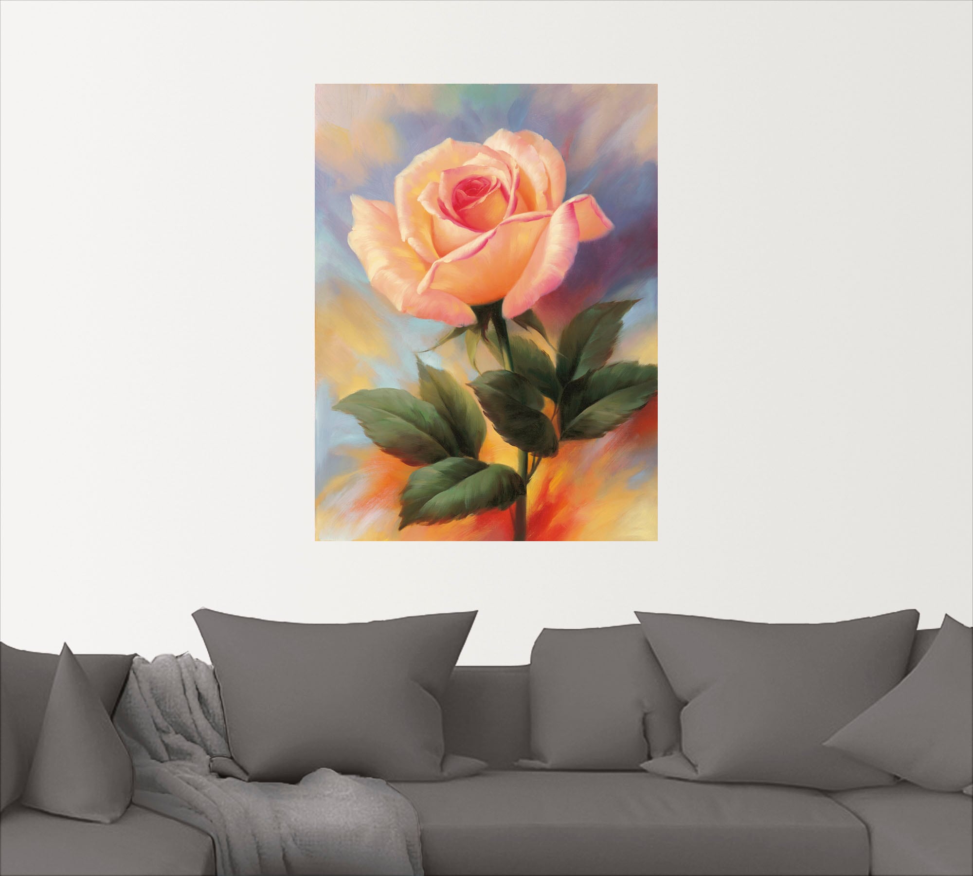 Artland Wandbild »Kleine Rosen III«, Blumenbilder, (1 St.), als Alubild, Leinwandbild, Wandaufkleber oder Poster in versch. Größen