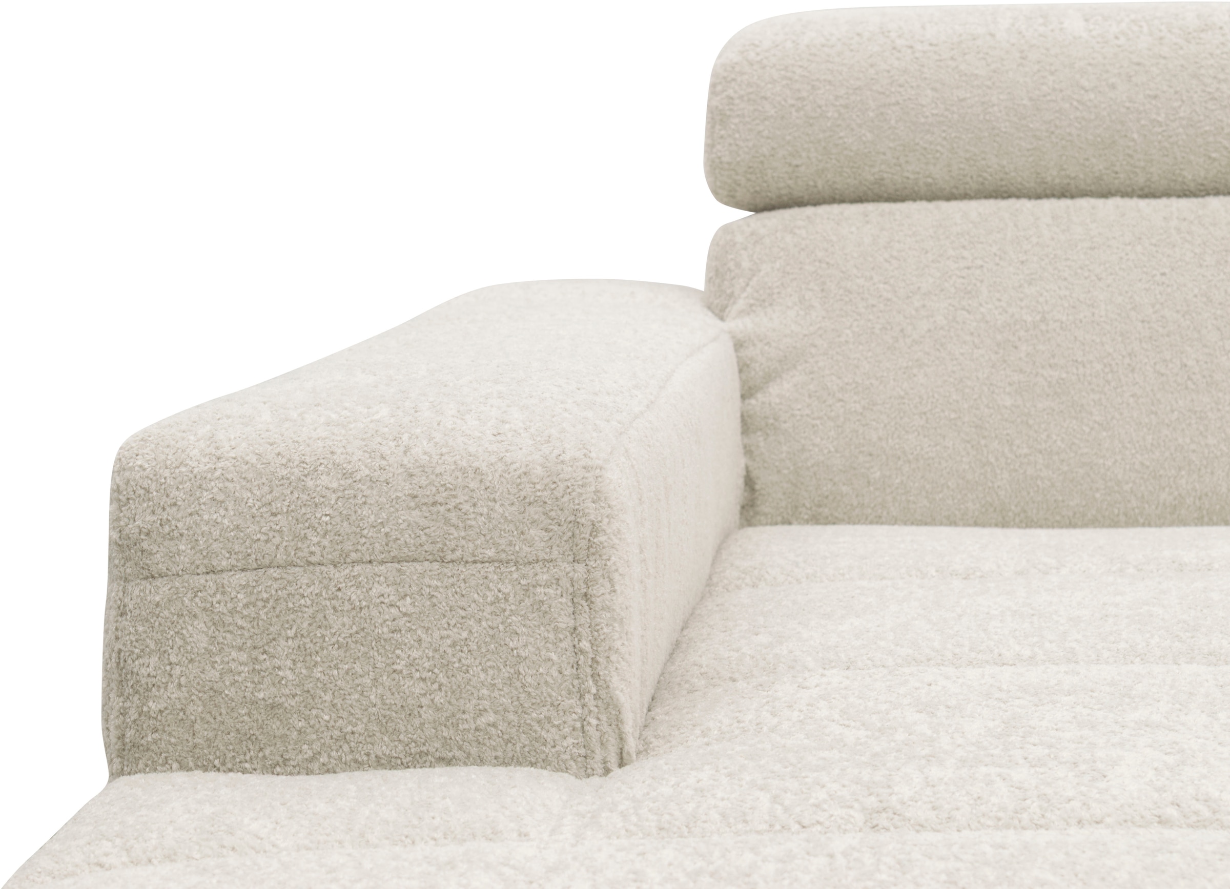 OTTO home Wohnlandschaft »Ballerup 359 x 228 cm, auch mit verstellbarer Sitztiefe« Kopfteile verstellbar, Pet Friendly Bezug, U-Form