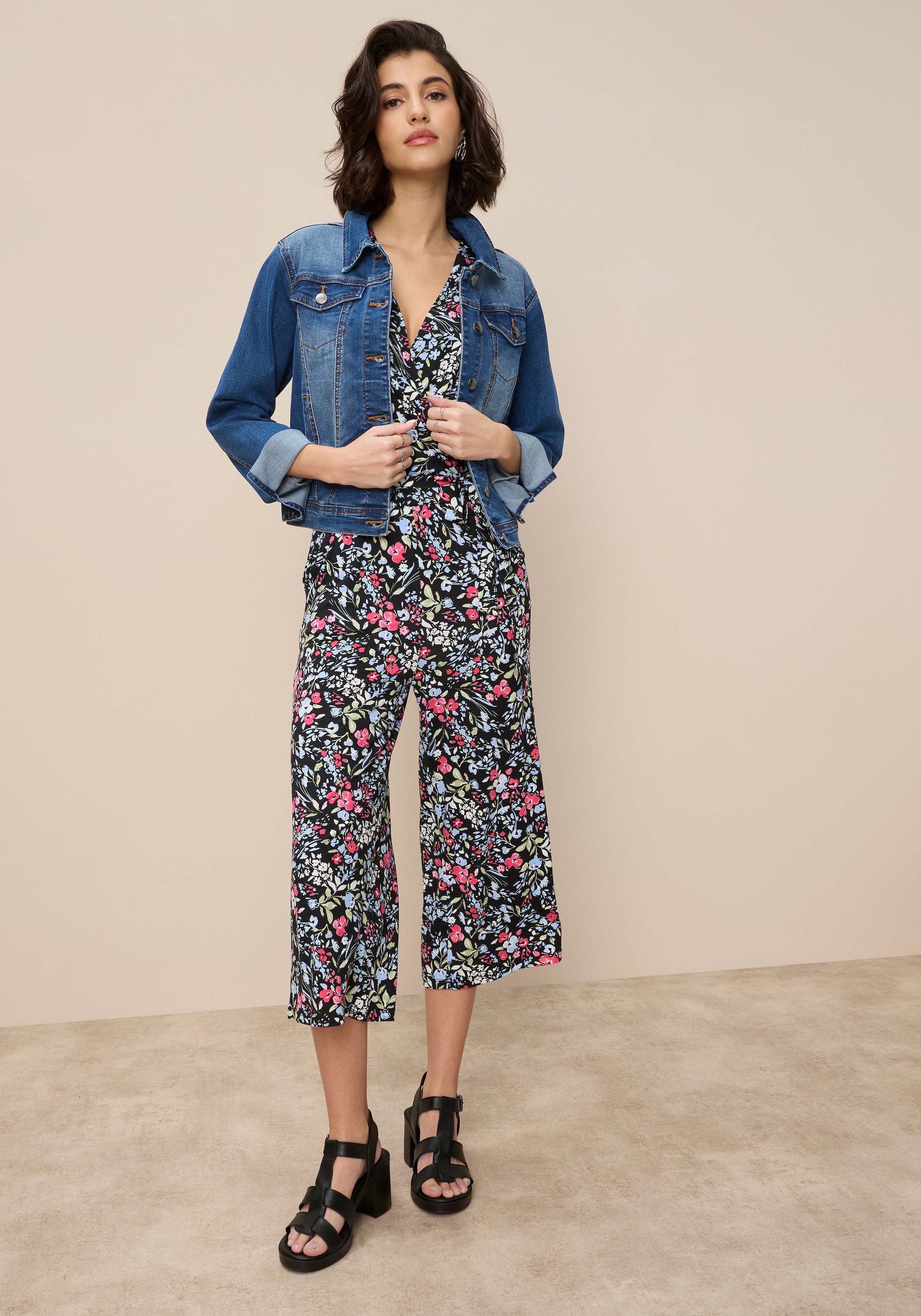 Tamaris Culotte-Overall mit Bindegürtel