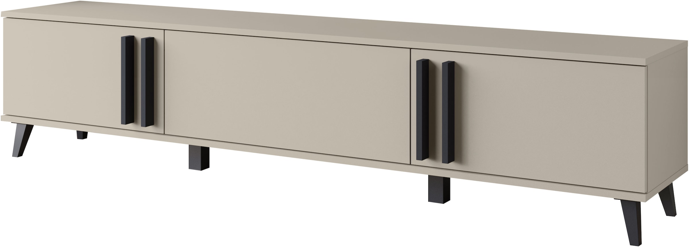 INOSIGN Lowboard »Helsinki, TV-Kommode Breite 180cm«, (1 St.), modernes Design, 3 Klapptüren