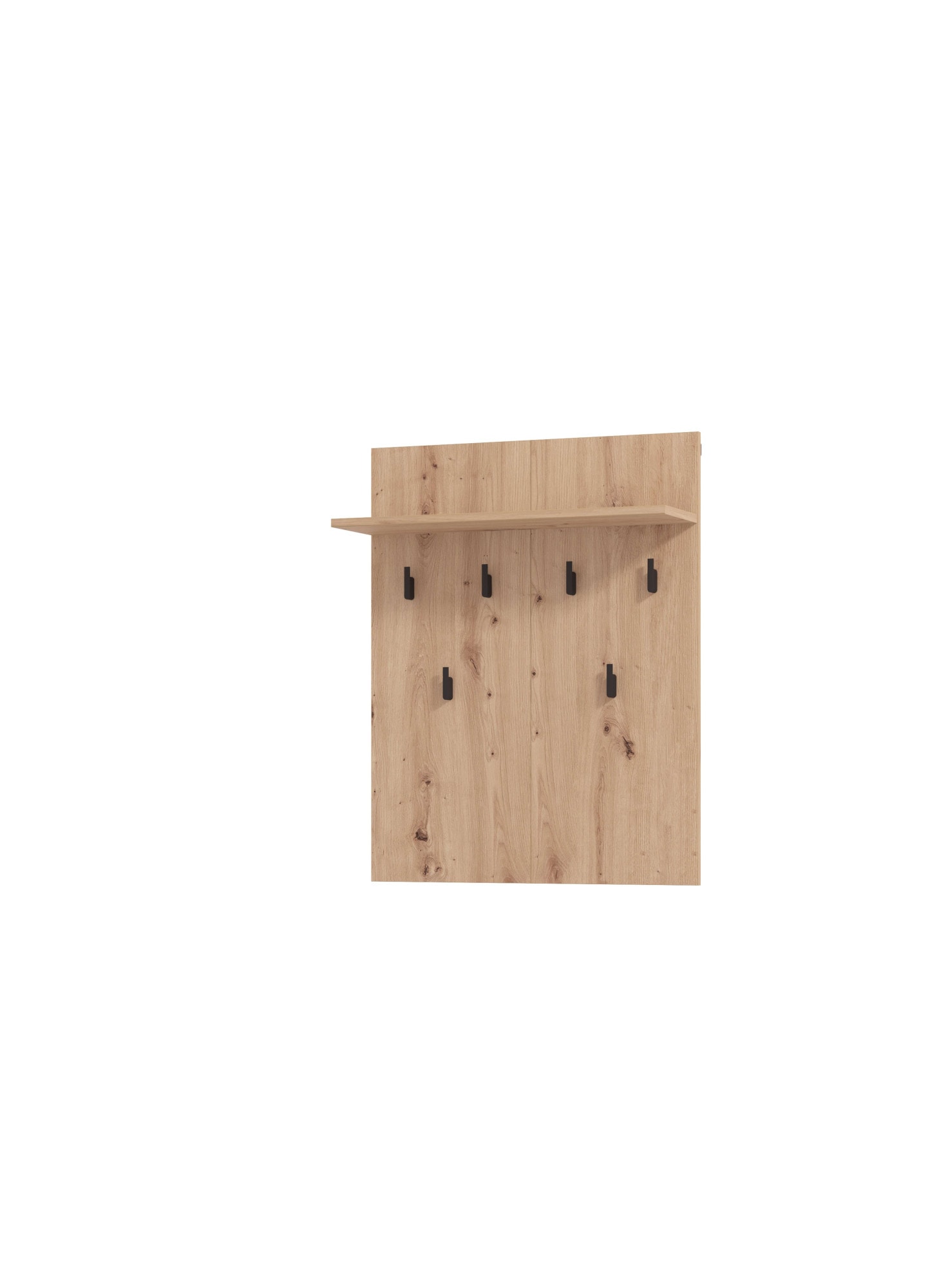 INOSIGN Garderoben-Set »Landes, Flurmöbel, Breite 189 cm, in Artisan Eiche mit Streifen«, (Komplett-Set, 5 St.), (Set, 5-St) inkl. 2 Schränke, Sitzbank, Garderobenpaneel und Spiegel