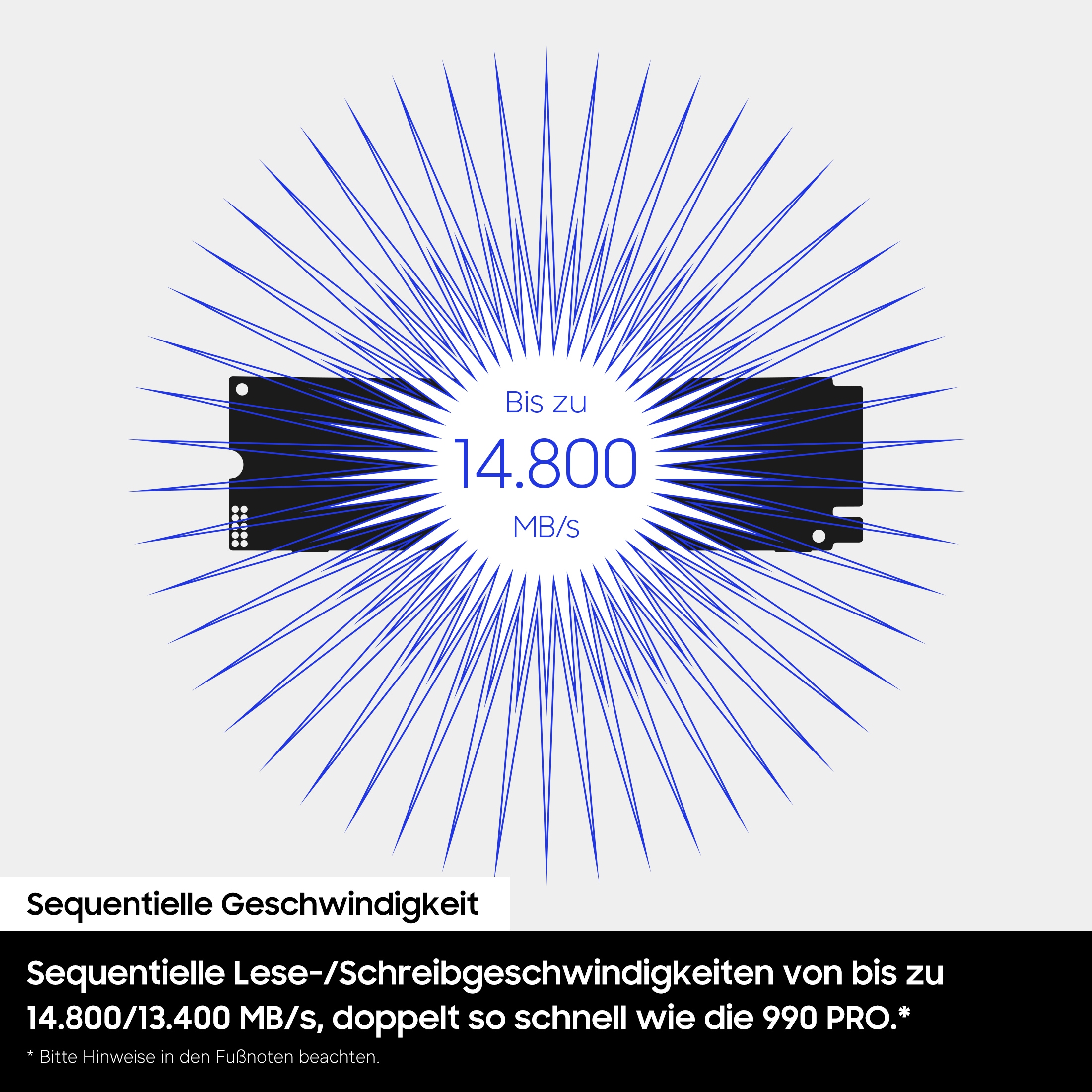 Samsung interne Gaming-SSD »9100 PRO SSD« 2.5 1 TB Anschluss PCI Express 5.0