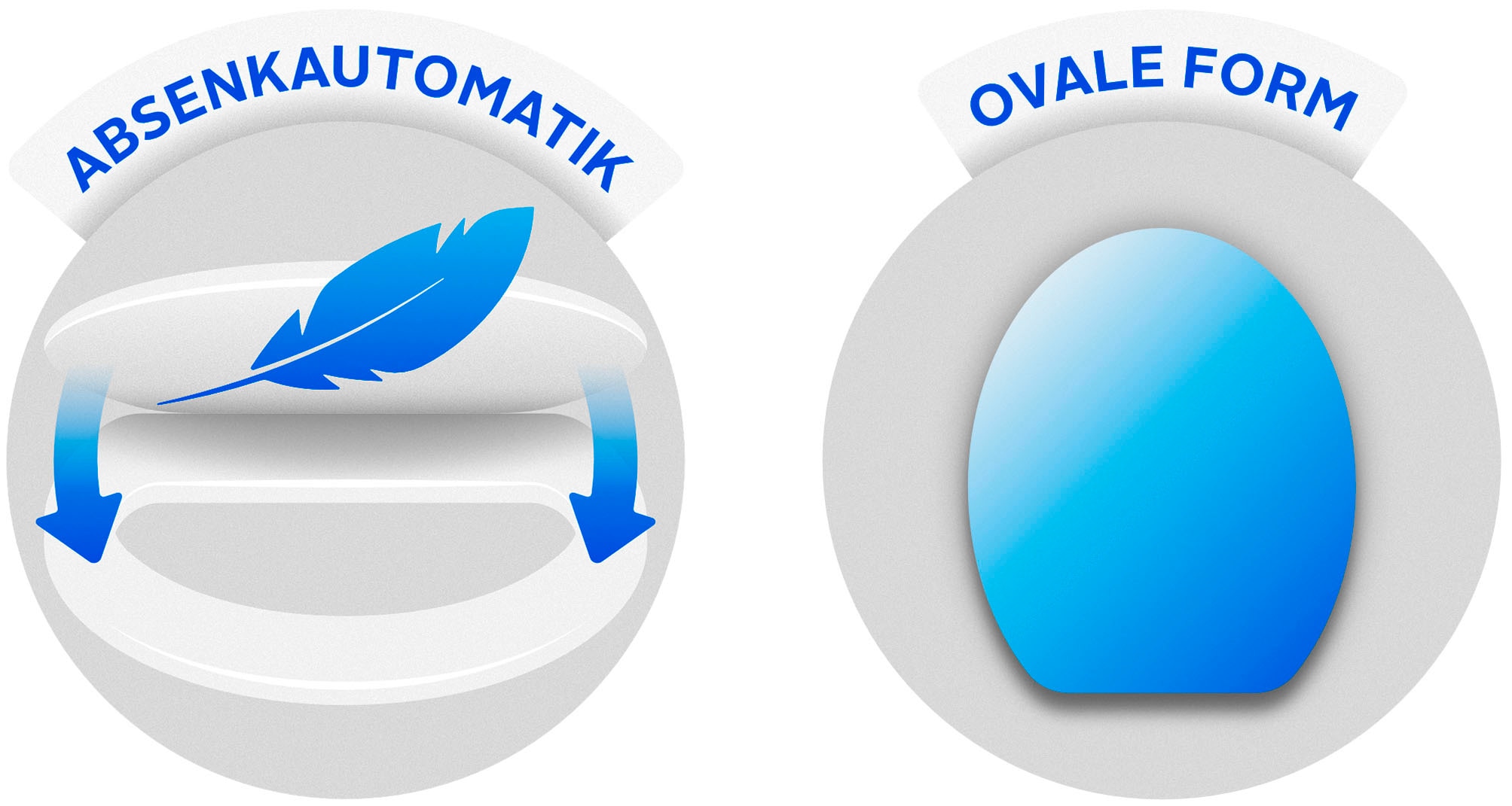 CORNAT WC-Sitz »WHITE MATT STEEL«