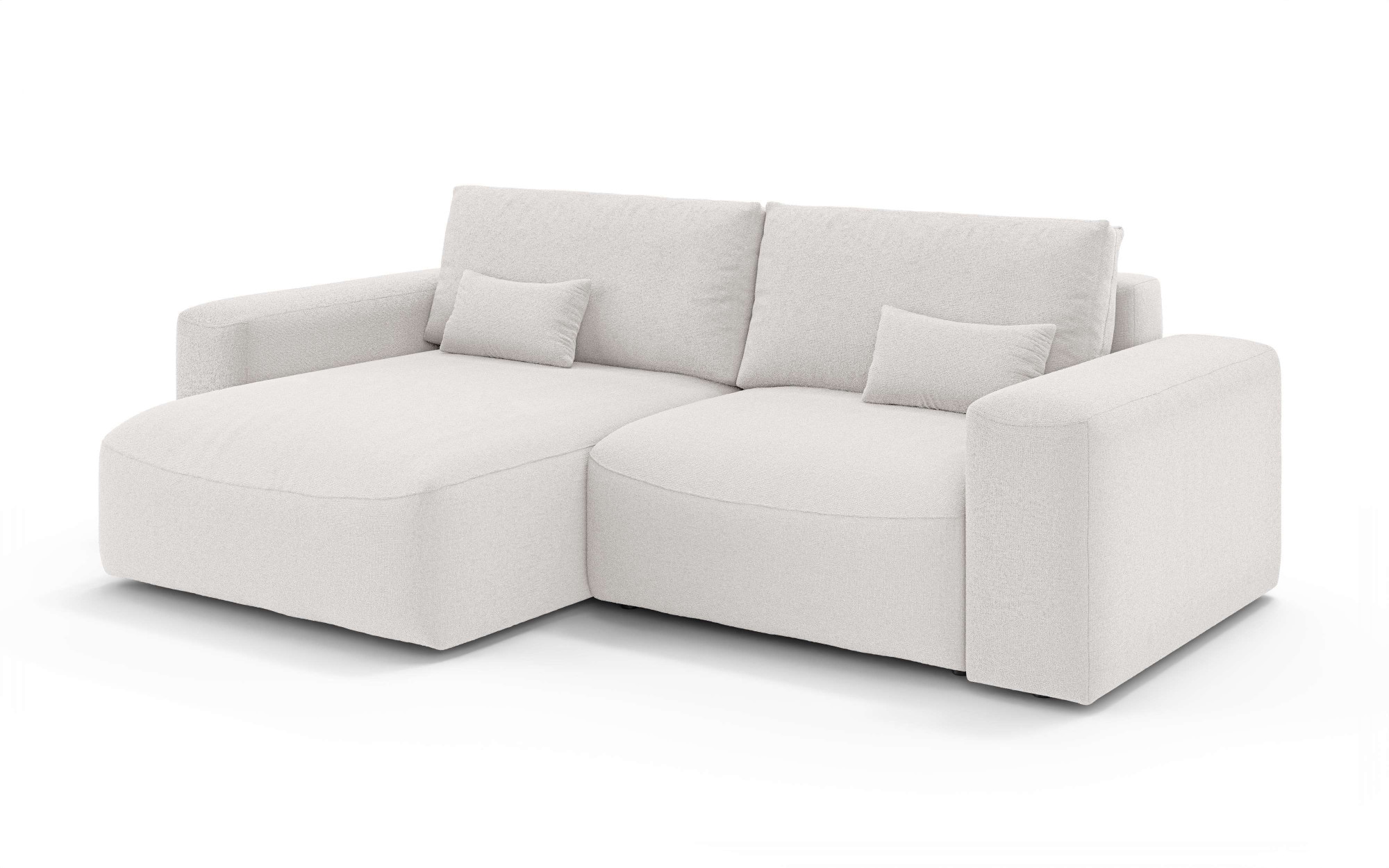 OTTO home Ecksofa »MATTS Schlafsofa mit Bettkasten, Maße B/T/H: 265/159/89 cm« L-Form mit Recamiere rechts oder links, hoher Sitzkomfort