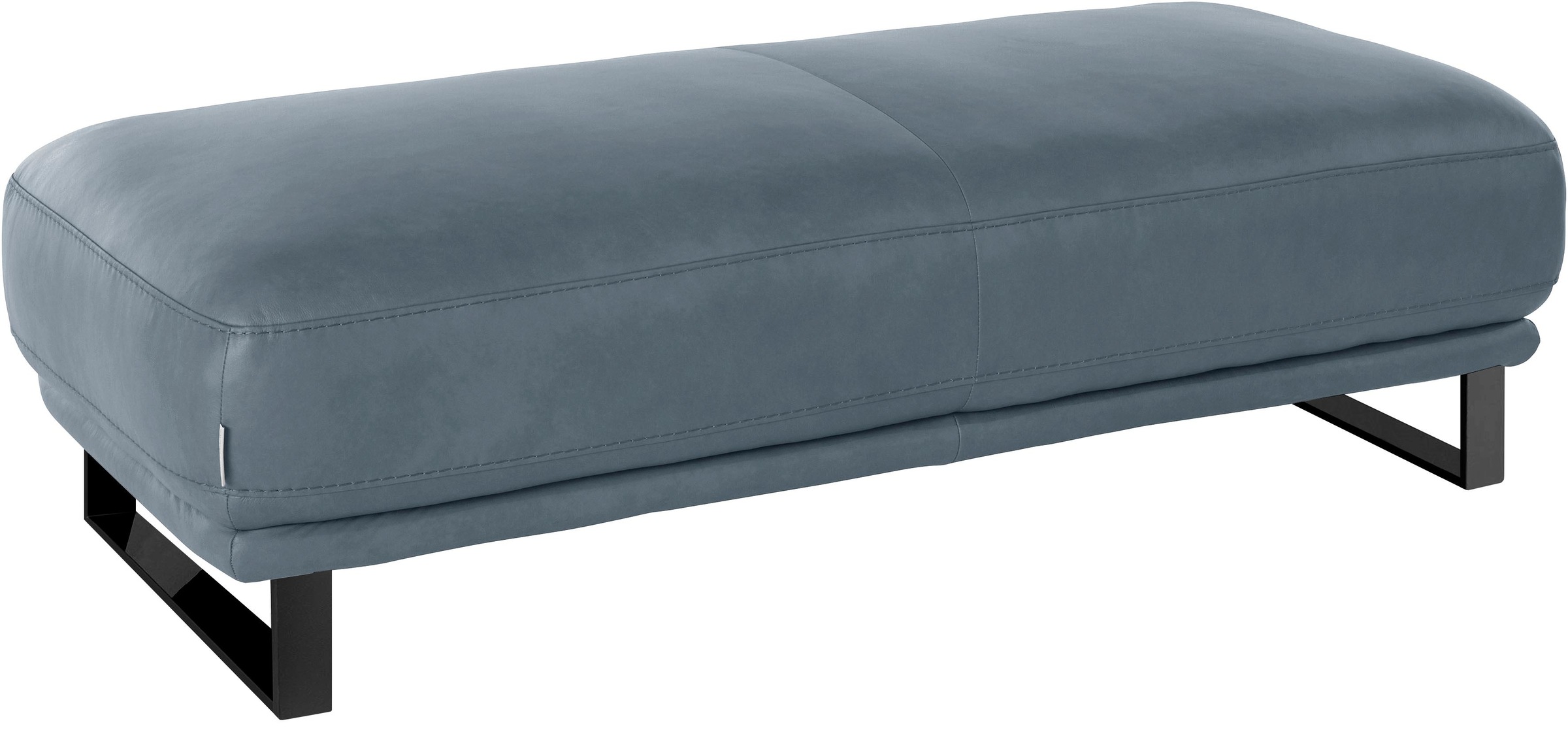 W.SCHILLIG Hocker »montanaa«, mit Metallkufen in Schwarz pulverbeschichtet, Breite 141 cm