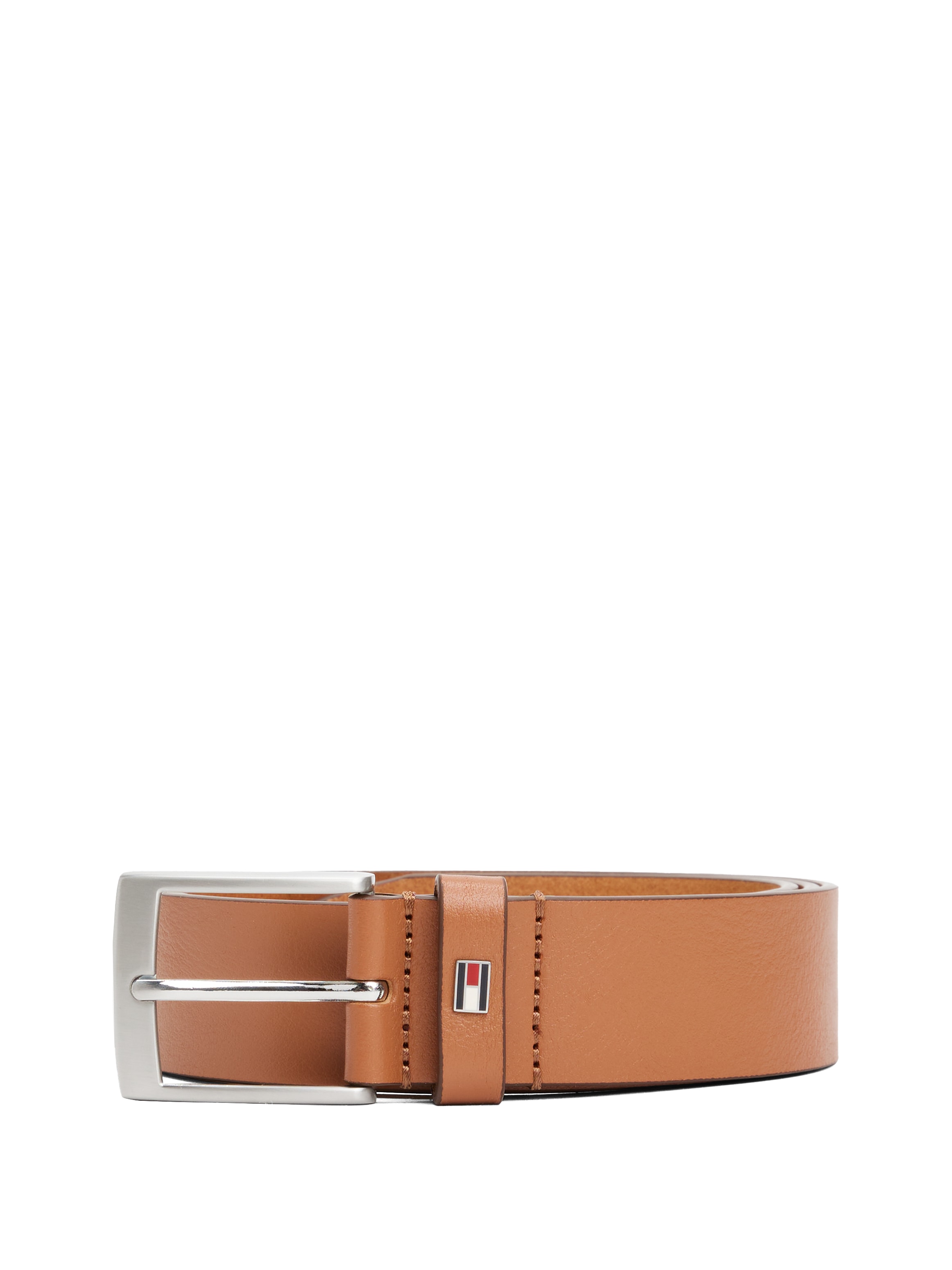 Tommy Hilfiger Ledergürtel »ADAN 3.5 EXT«, Metalllogopatch, Einfachdornschnalle