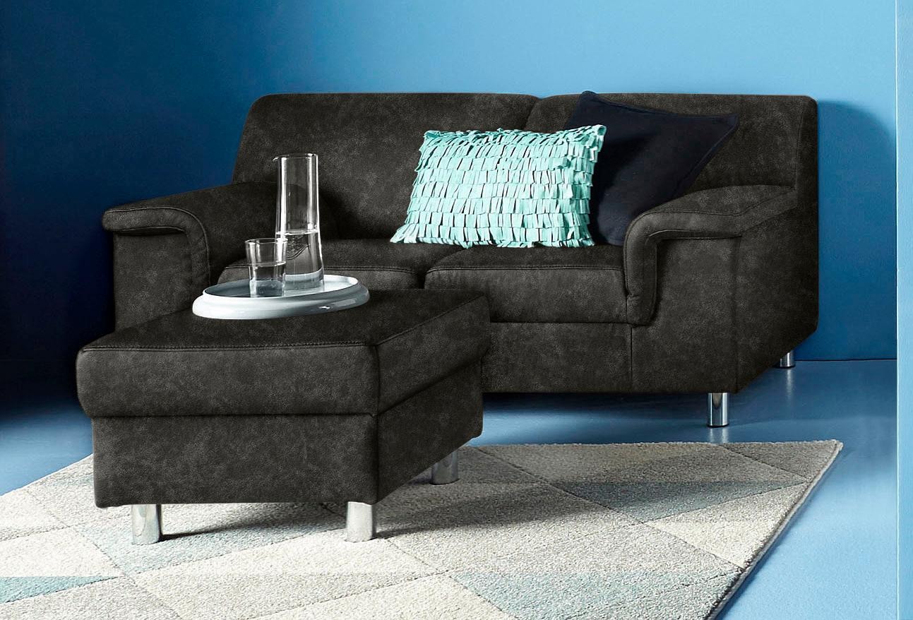 Inosign 1,5-Sitzer »Jamie in schwarz, Größe B/H/T: 145 cm x 72 cm x 80 cm