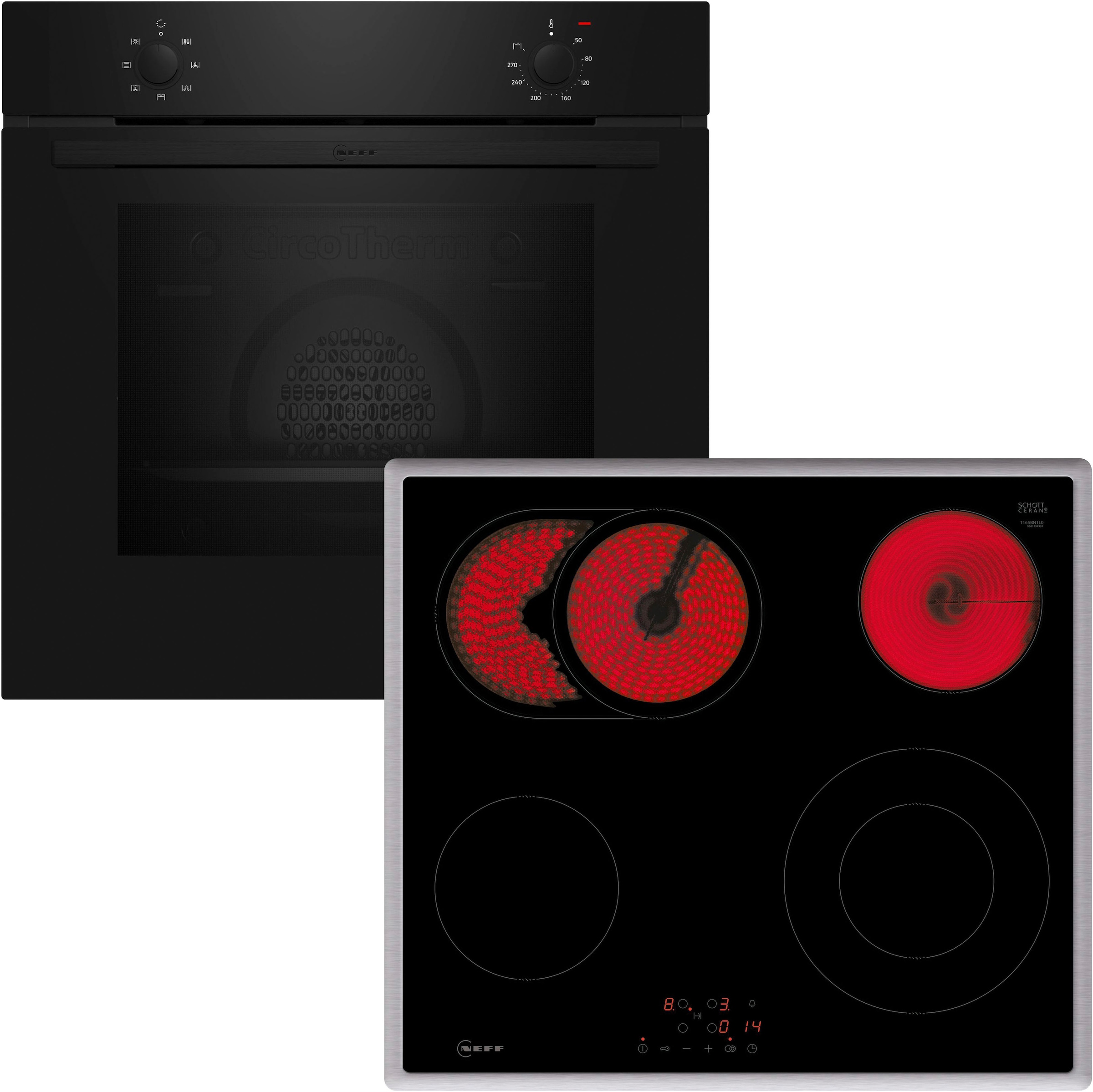 Backofen-Set »BX16B«, N 30/N 50, BX16B, mit Teleskopauszug nachrüstbar