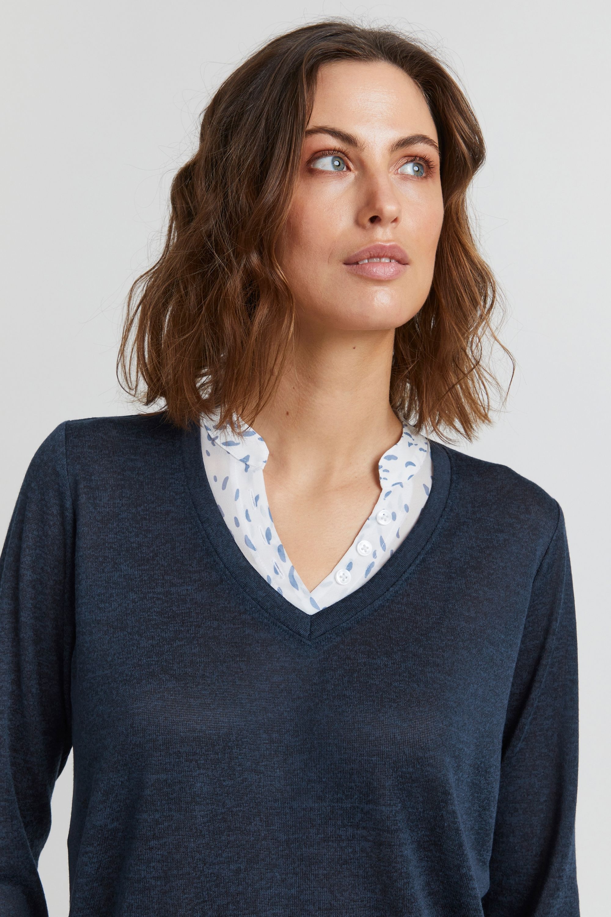 fransa Strickfleece-Pullover »Strickpullover FRFerexan«
