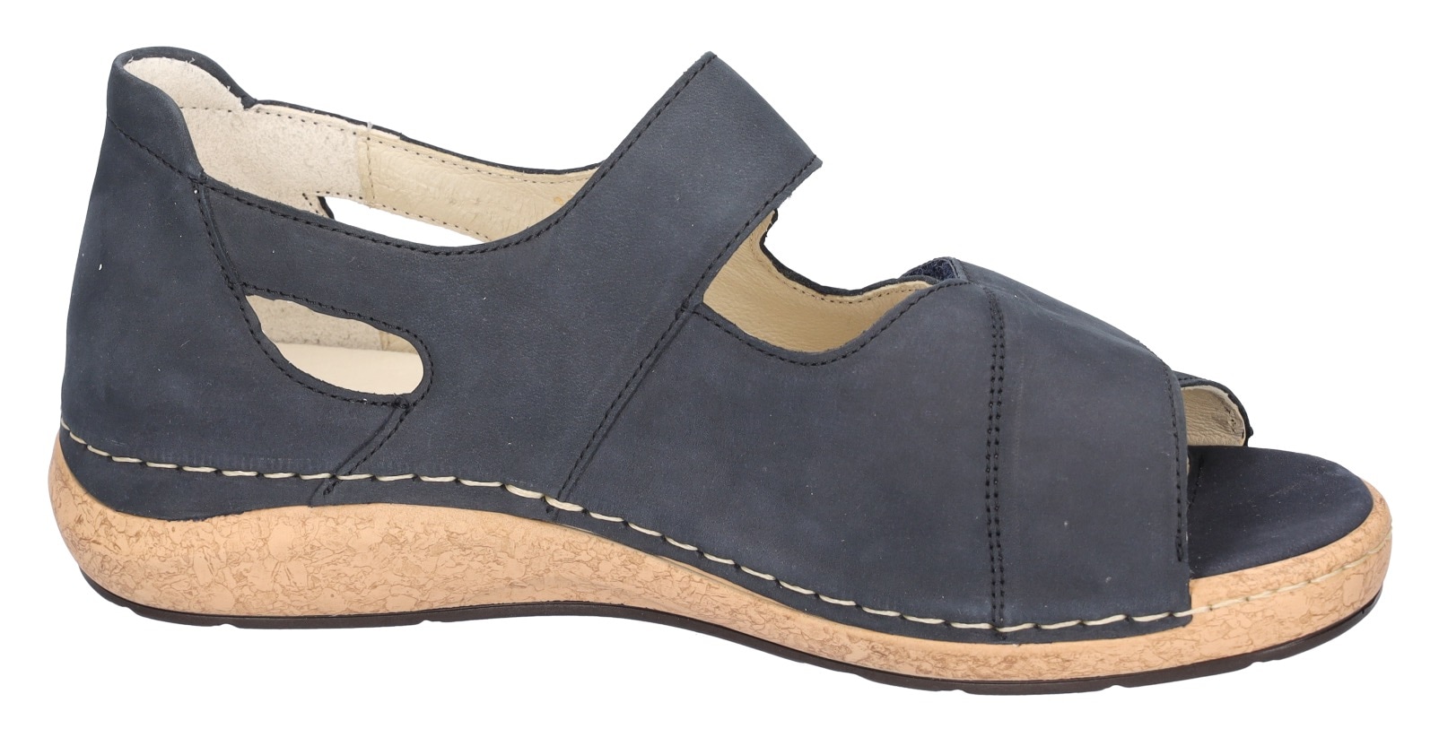 Waldläufer Sandale »K-Heliett«, Sommerschuh, Sandalette, Keilabsatz, in Komfortweite K (= extraweit)