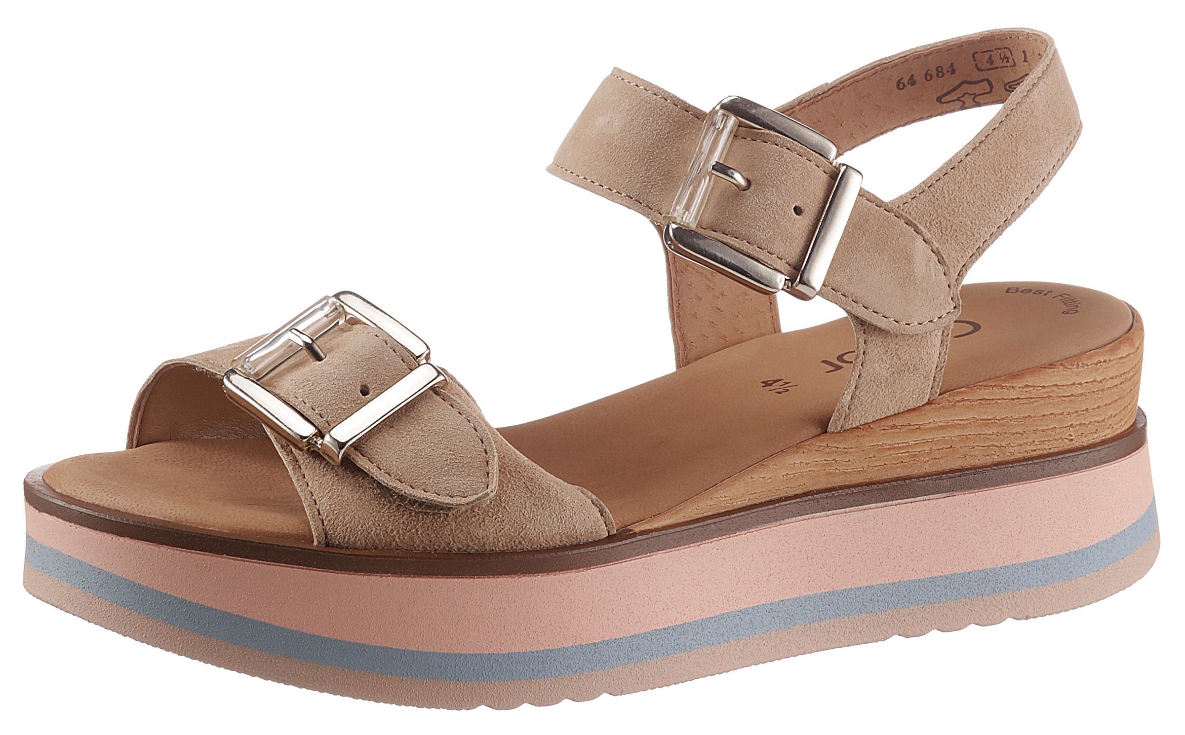 Gabor Sandalette, mit farbigem Plateau