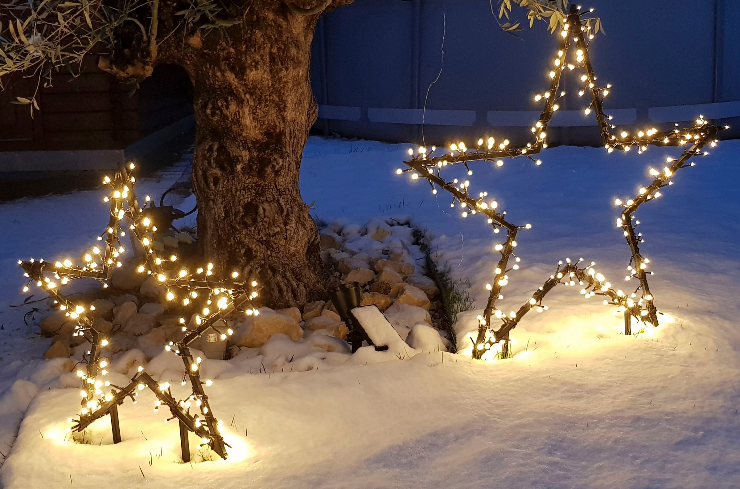 my home LED Stern »Caden, Weihnachtsstern, Weihnachtsdeko mit 150 LEDs« Warmweiß Gartenstecker mit LED-Beleuchtung, Ø 60 cm