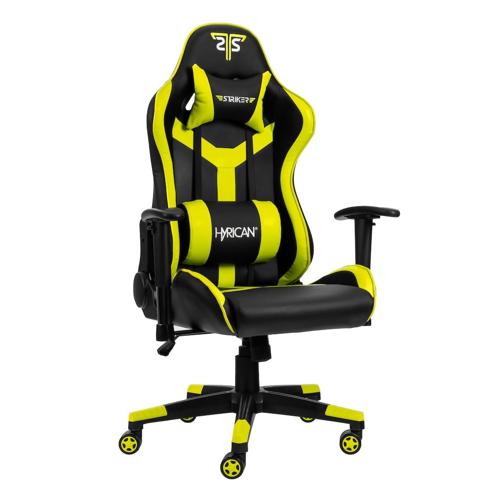 Hyrican Gaming-Stuhl »"Striker Copilot" schwarz/gelb, Kunstleder, ergonomischer Gamingstuhl«