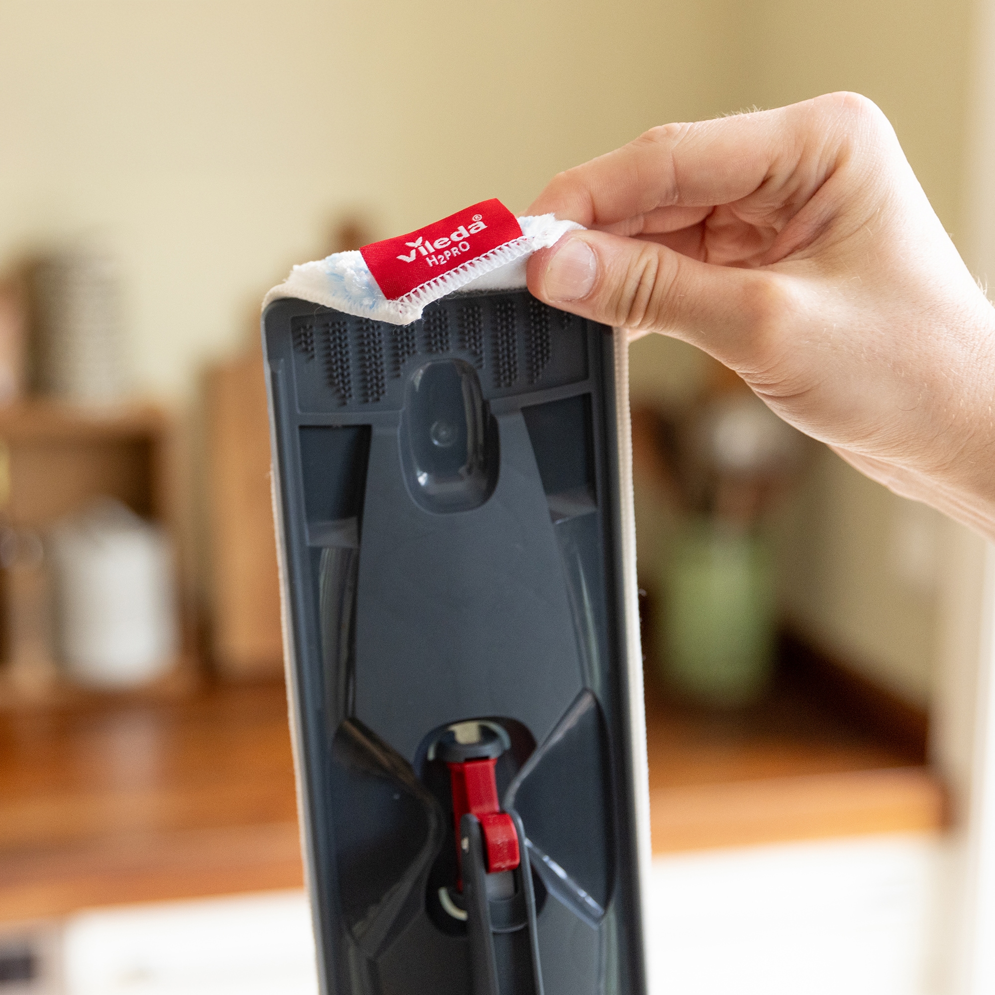 Vileda Wischbezug »Vileda H2Pro Flatmop Ersatzbezug« (Mikrofaser 11 cmx23 cm 1 Stk. tlg. Ersatzbezug für das Vileda H2PRO Flat Mop System
