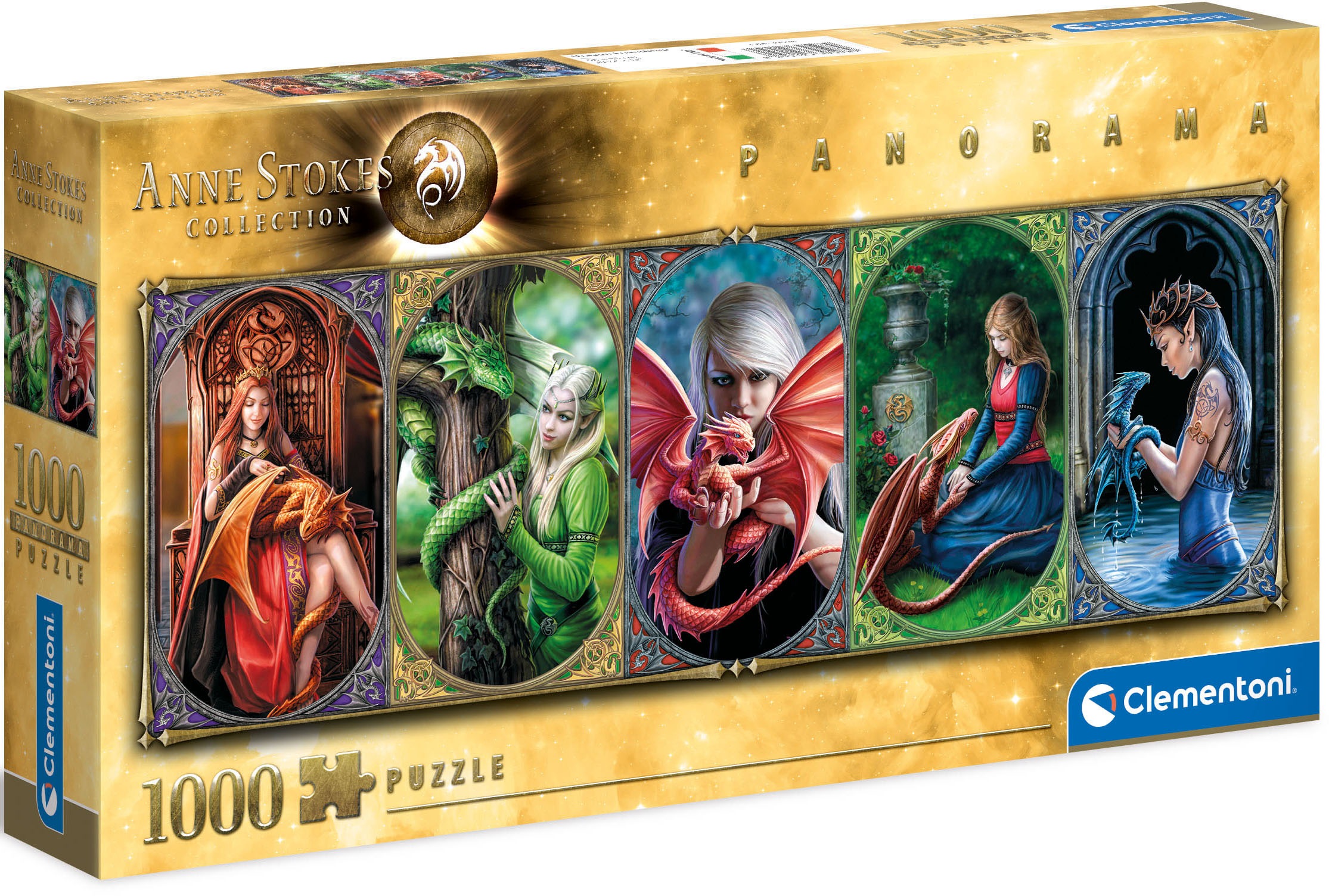 Clementoni® Puzzle »Panorama Anne Stokes Collection - Drachen-Freundschaft«, Made in Europe, FSC® - schützt Wald - weltweit