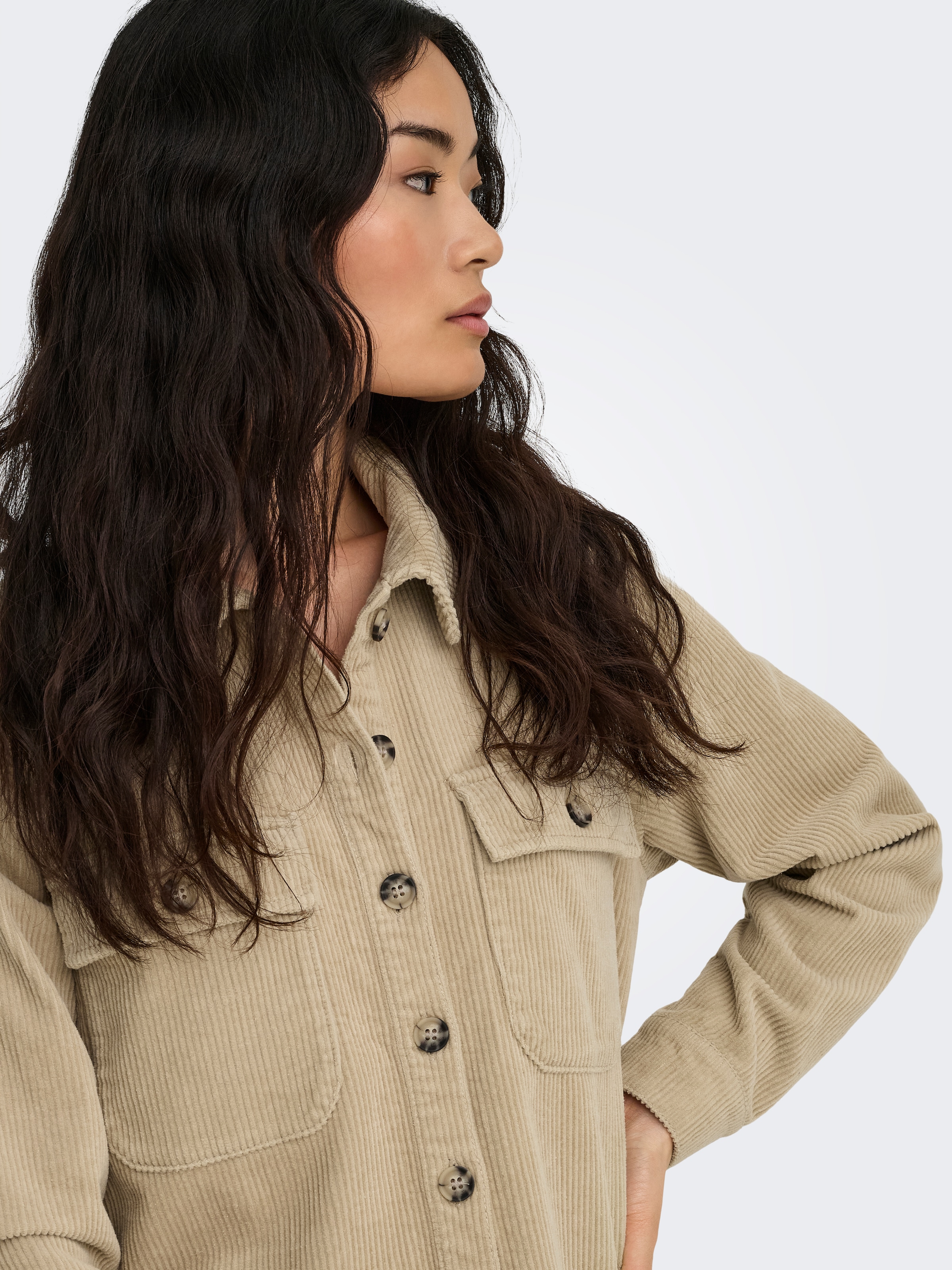 ONLY Cordjacke »ONLAMAZING L/S CORD SHACKET PNT«