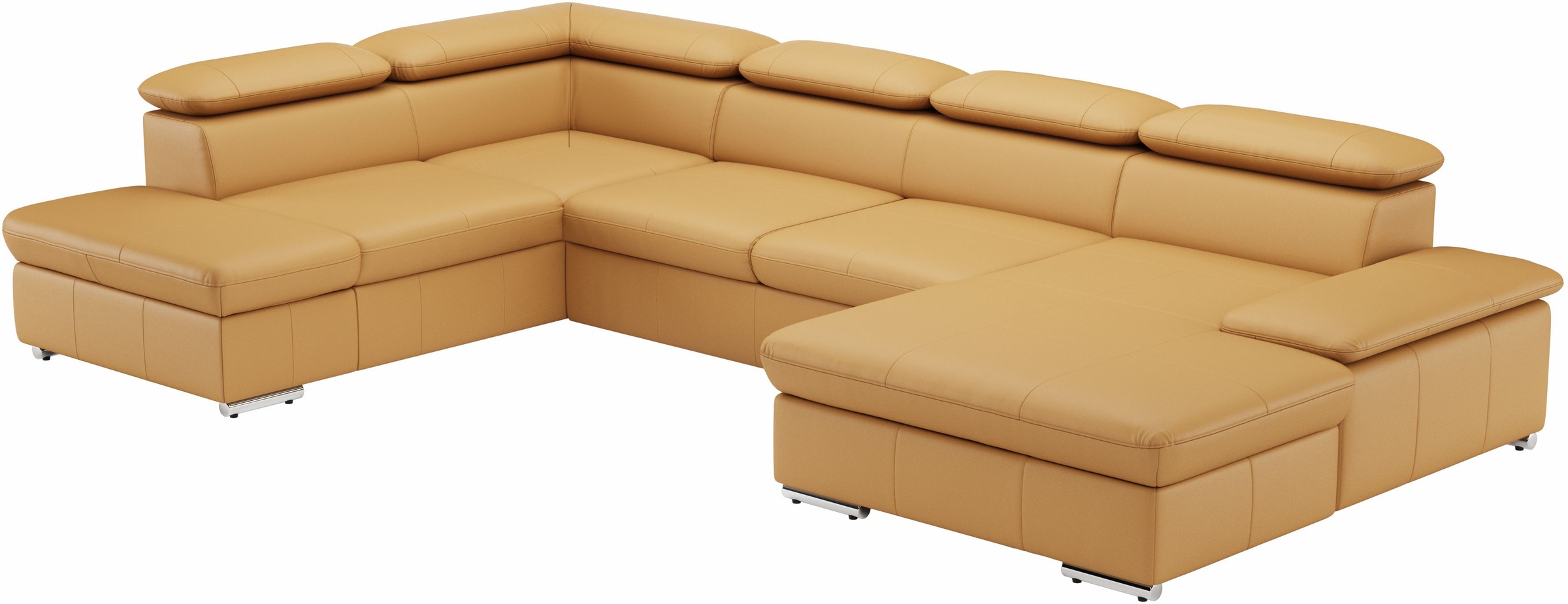 sit&more Wohnlandschaft »Valantine U-Form, B: 349 cm«, mit Arm- & Kopfteilverstellung, optional mit Bettfunktion