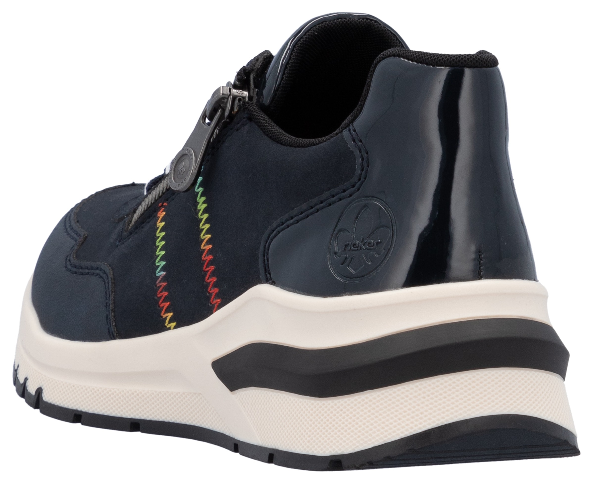 Rieker Wedgesneaker, Freizeitschuh, Halbschuh, Schnürschuh in bequemer Form