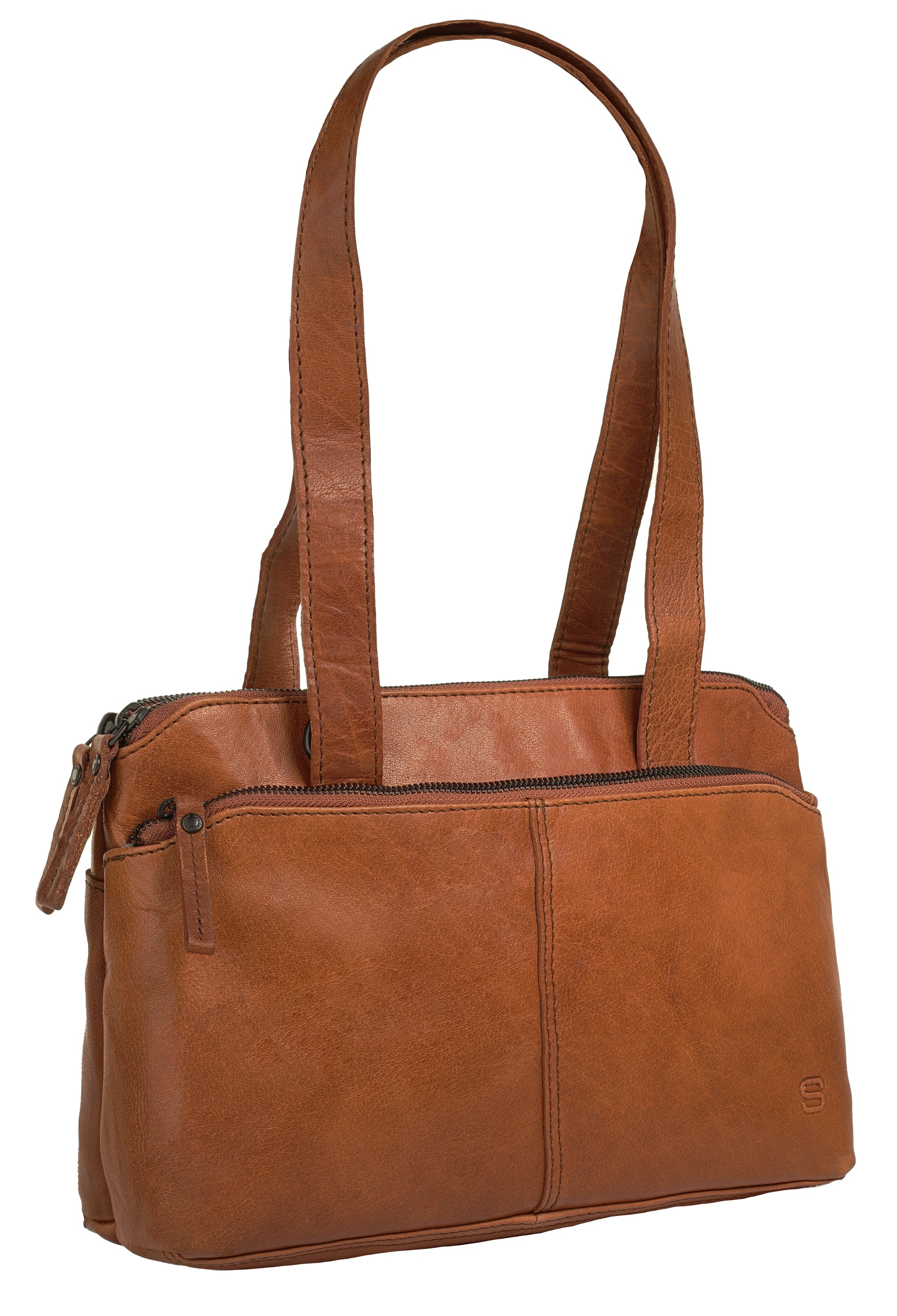 Spikes & Sparrow Henkeltasche, echt Leder