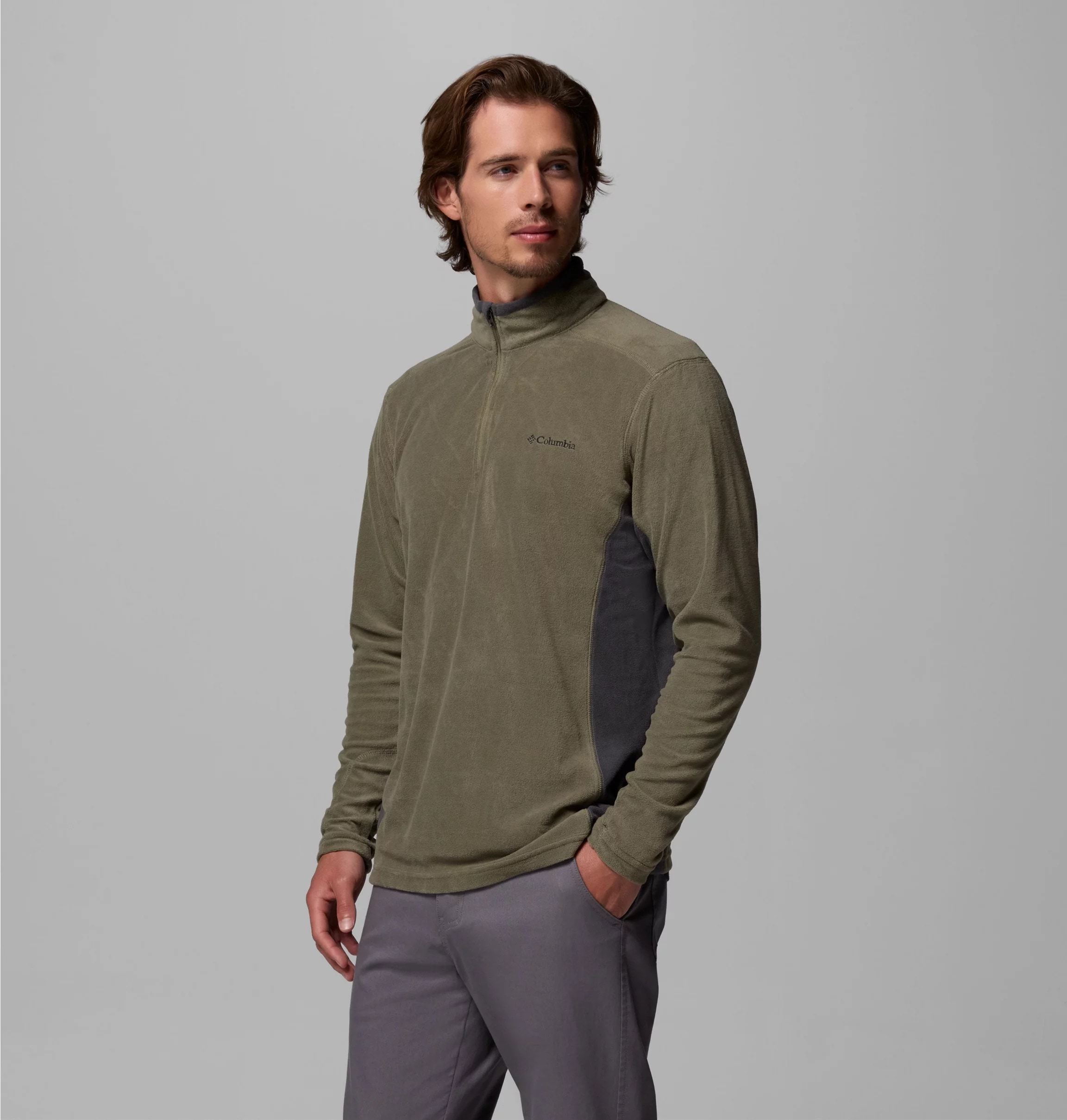 Columbia Fleecepullover »Klamath Range II Half Zip«, mit halbem Reißverschluss, Langarm, atmungsaktiv, schnell trocknend
