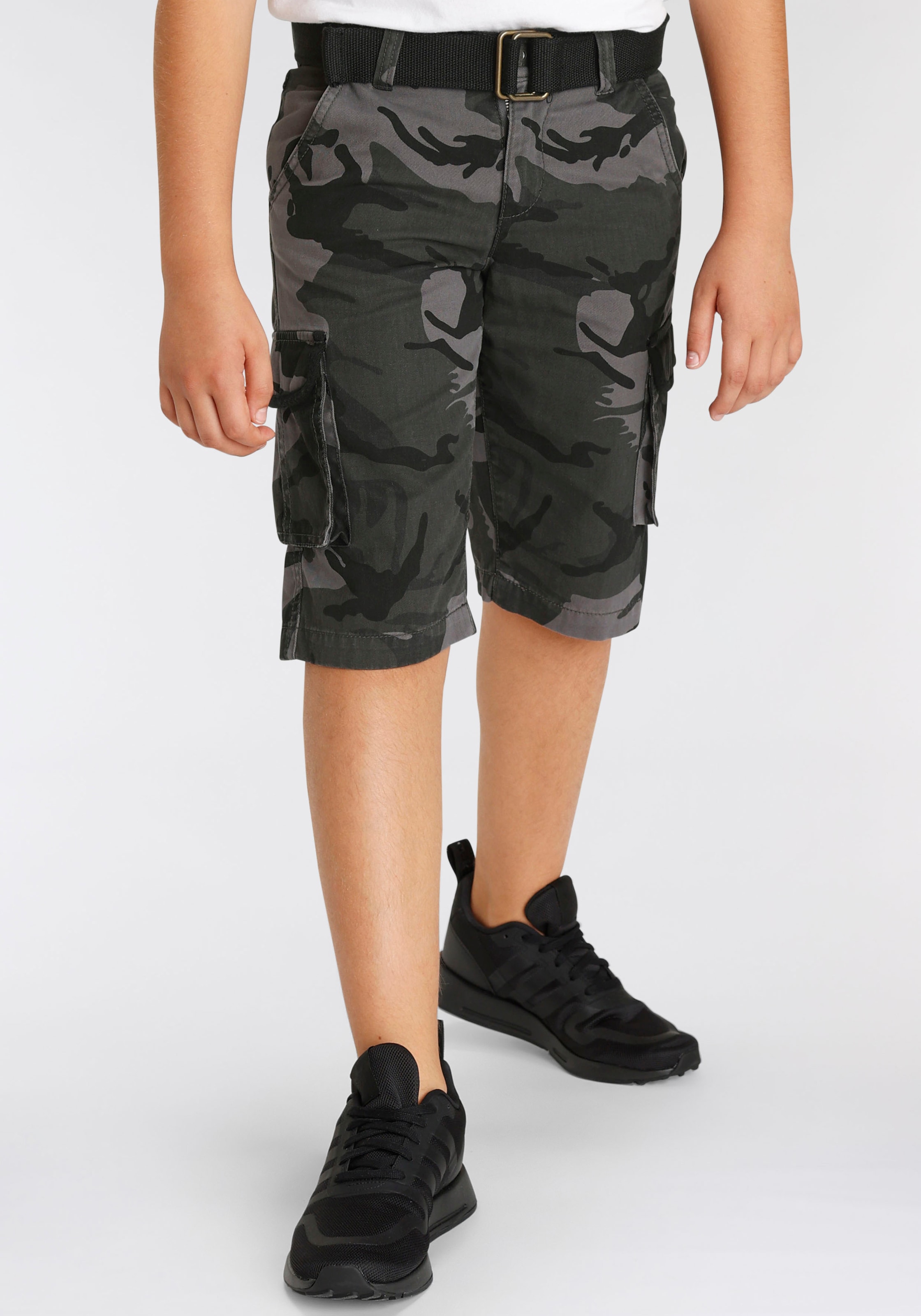 KIDSWORLD Bermudas »Bermudas+Gürtel«, (Set, 2 tlg., mit Gürtel), mit Textilgürtel