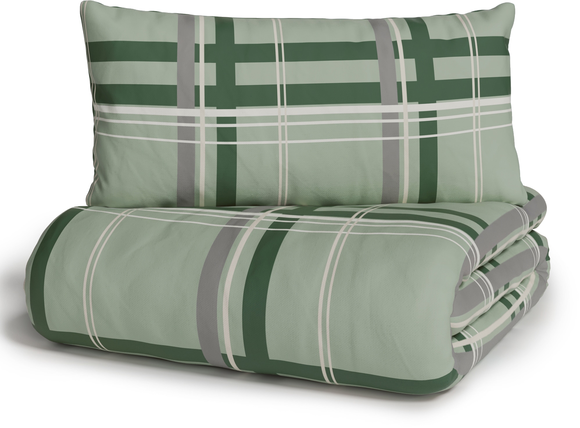 H.I.S Wendebettwäsche »Talin« 2 Stk. NEUHEIT in Gr. 135x200 oder 155x220 cm, 100% Baumwolle, Karo-Design