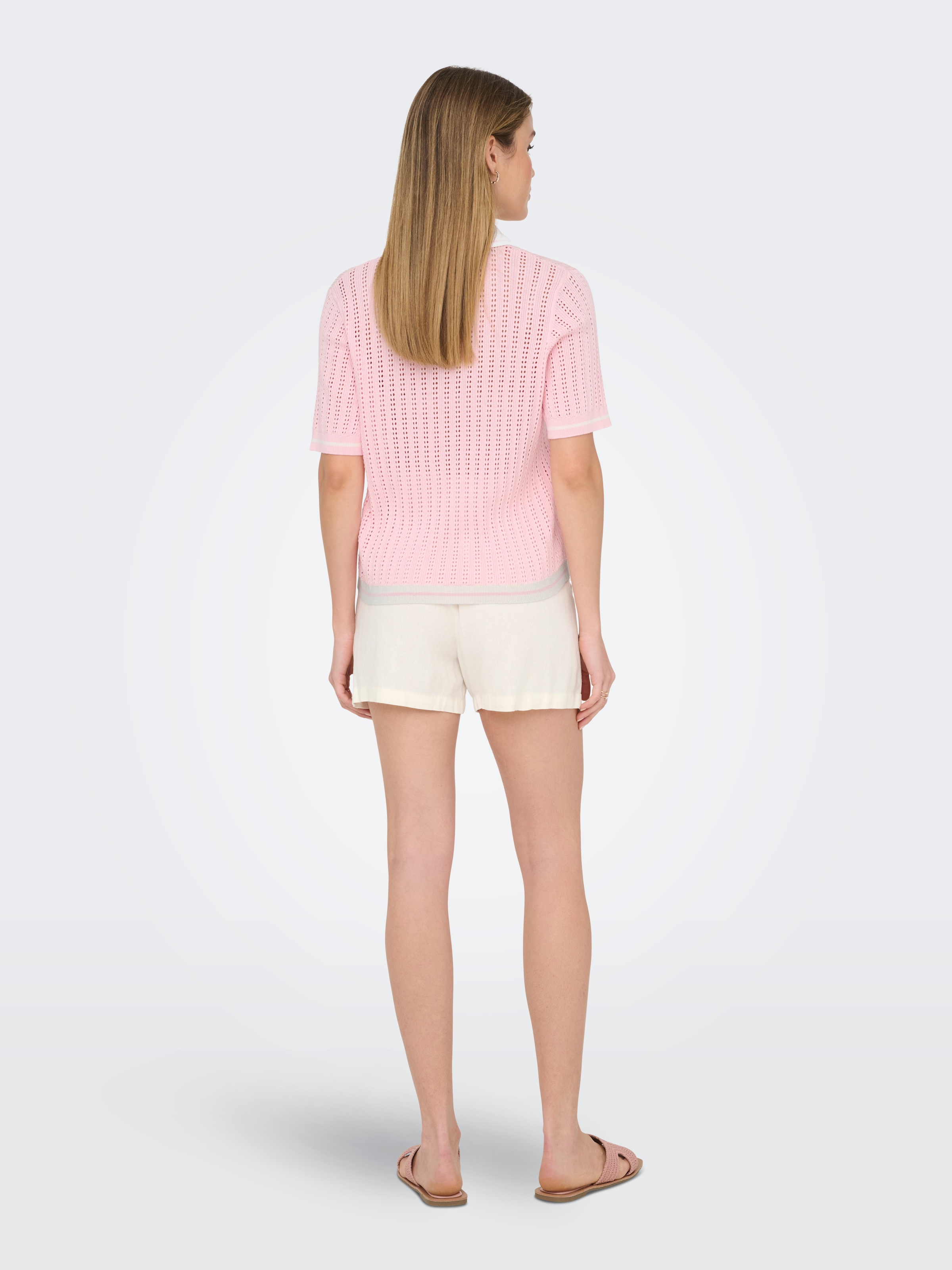 ONLY Polokragenpullover »ONLSPORTI SS POLO KNT NOOS« Baumwolle, regular fit