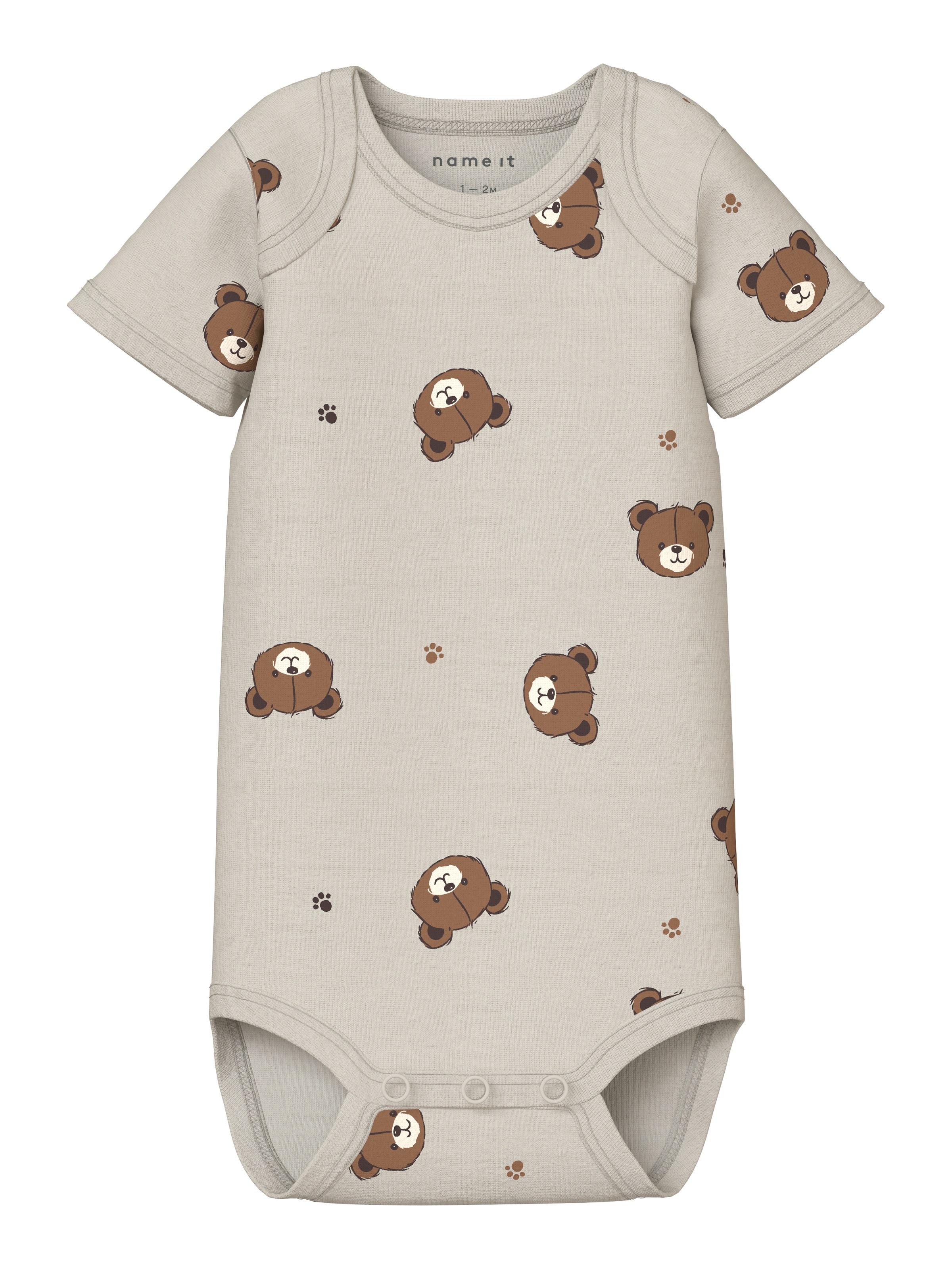 Name It Kurzarmbody »NBNBODY 3P SS PUMICE BEAR NOOS« Packung, 3 tlg.