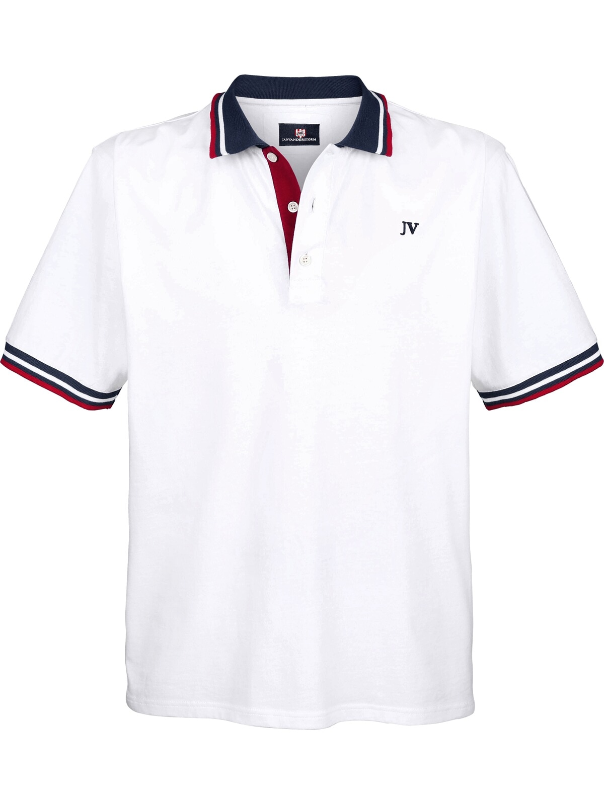 Jan Vanderstorm Poloshirt »Doppelpack Poloshirt JOHAN«, in zwei Designs (2er-Pack)