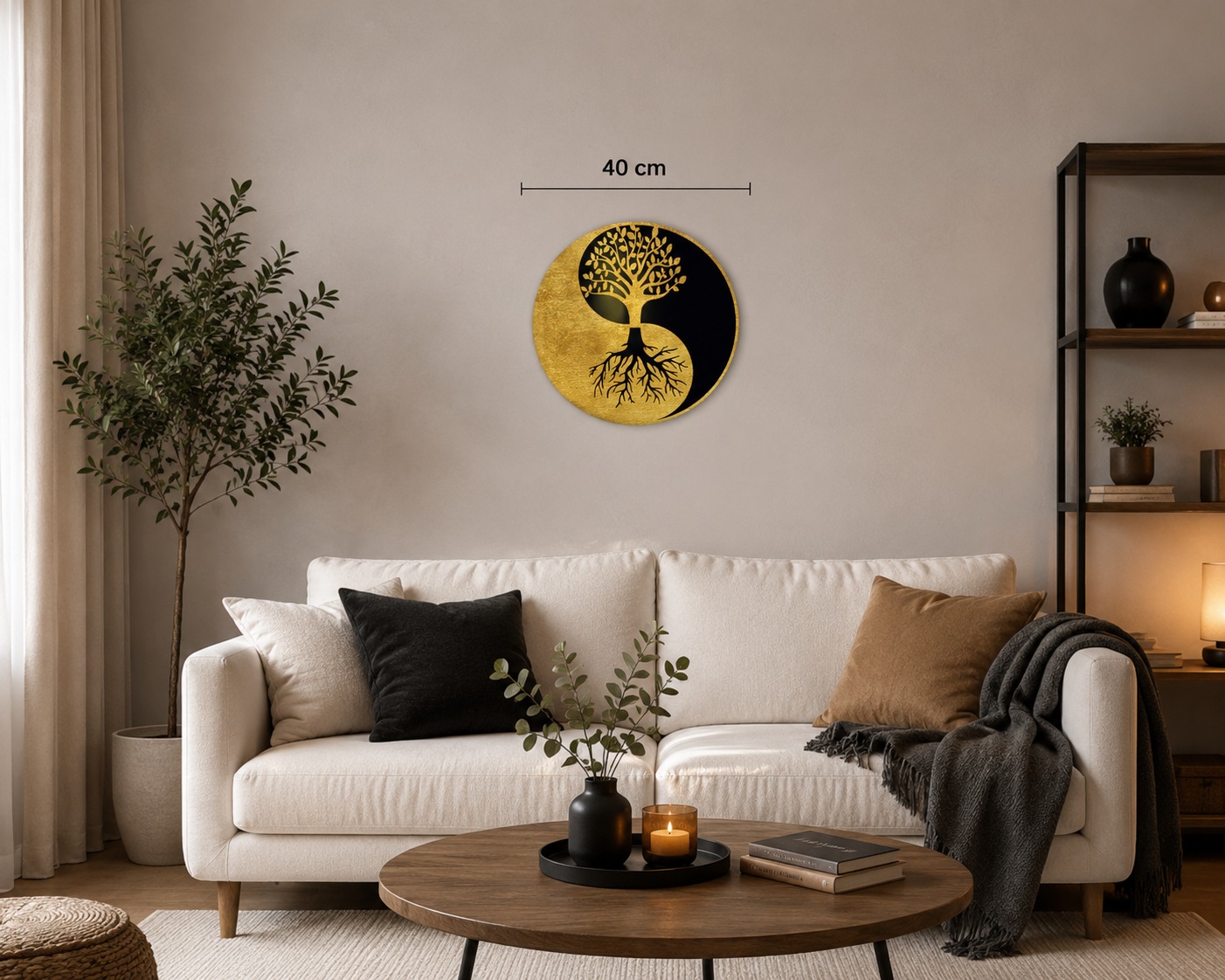 OTTO home Wandbild »Bild Lebensbaum mit Blattgold veredelt inkl. rückseitiger Aufhängung« Baum | Baumbilder | Wald 1 Stk. tlg. Lebensbaum-Wandbilder mit handveredelten Blattgold-Applikationen