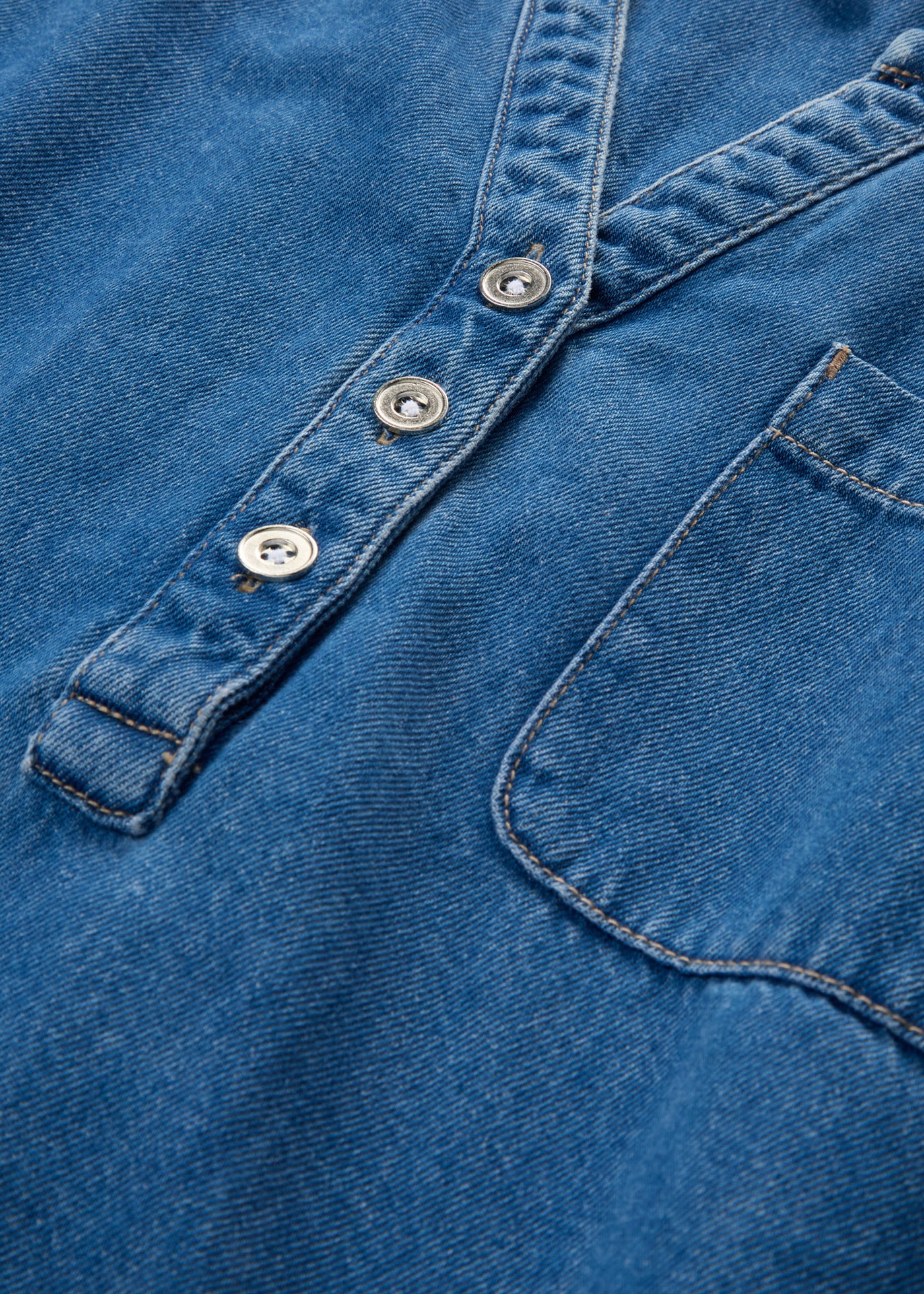bonprix Jeansbluse Tunika, aus reiner Baumwolle, Oversize-Passform, Langarm