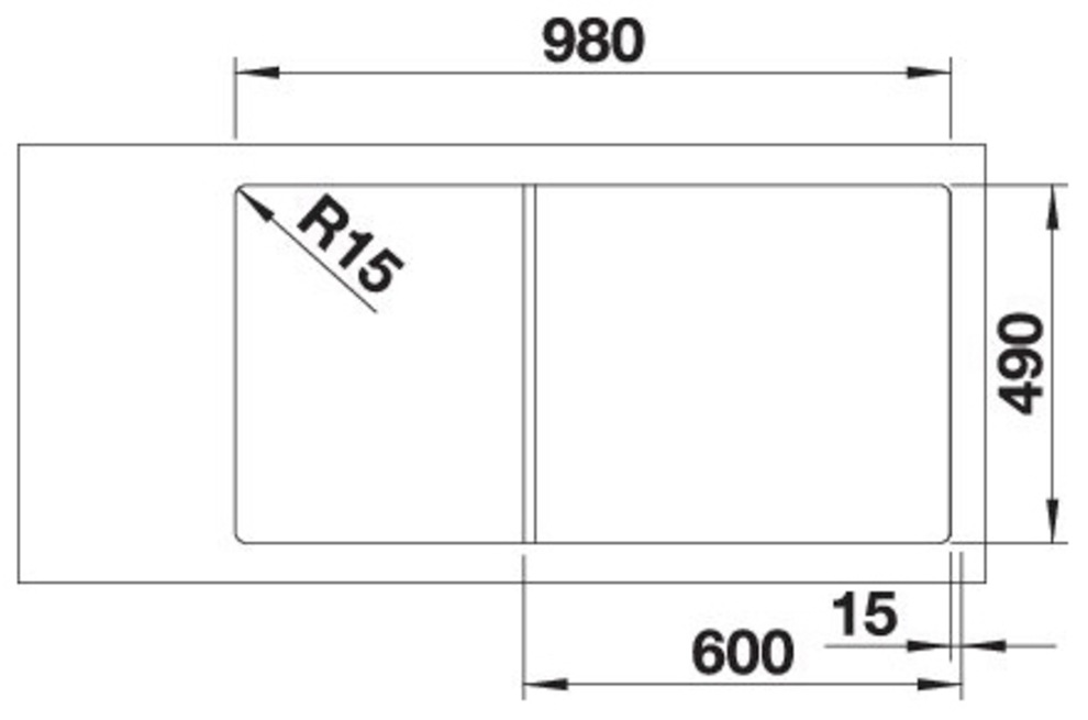 Blanco Granitspüle »AXIA III 6 S« 1 Stk. tlg. inklusive Esche-Compound-Brückenschneidebrett und Multifunktionsschale