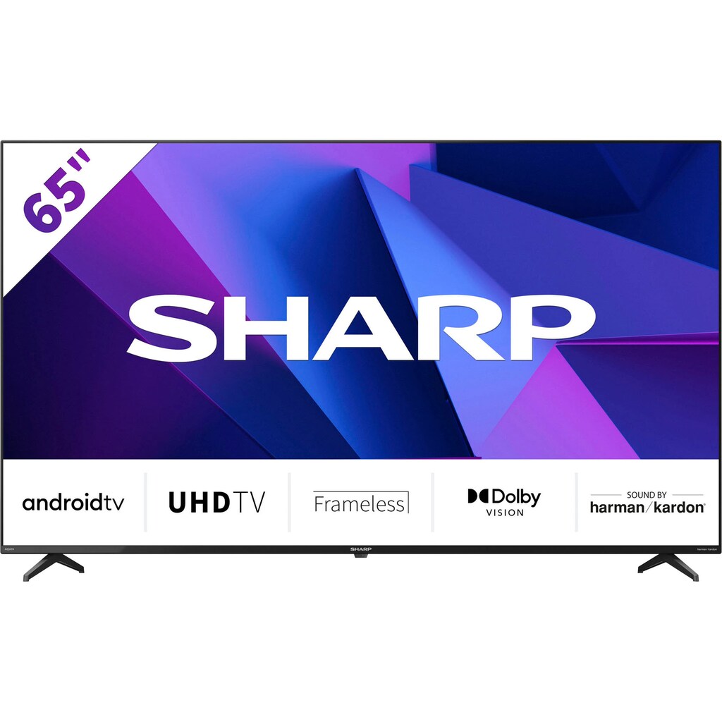 Sharp LED-Fernseher »4T-C65FNx«, 164 cm/65 Zoll, 4K Ultra HD, Android TV-Smart-TV
