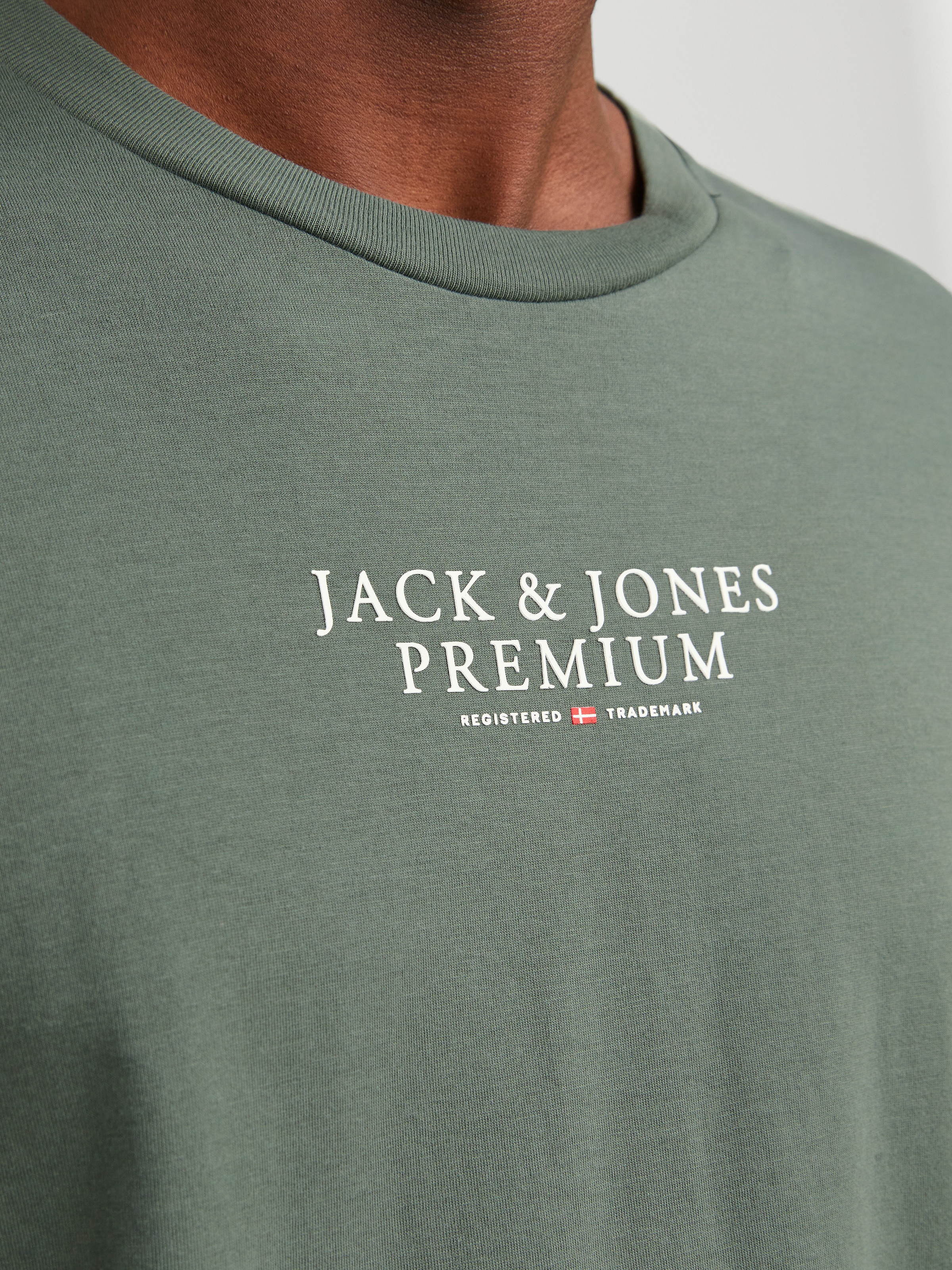 Jack & Jones Rundhalsshirt »JPRBLUARCHIE TEE CREW NECK« mit Logo Print