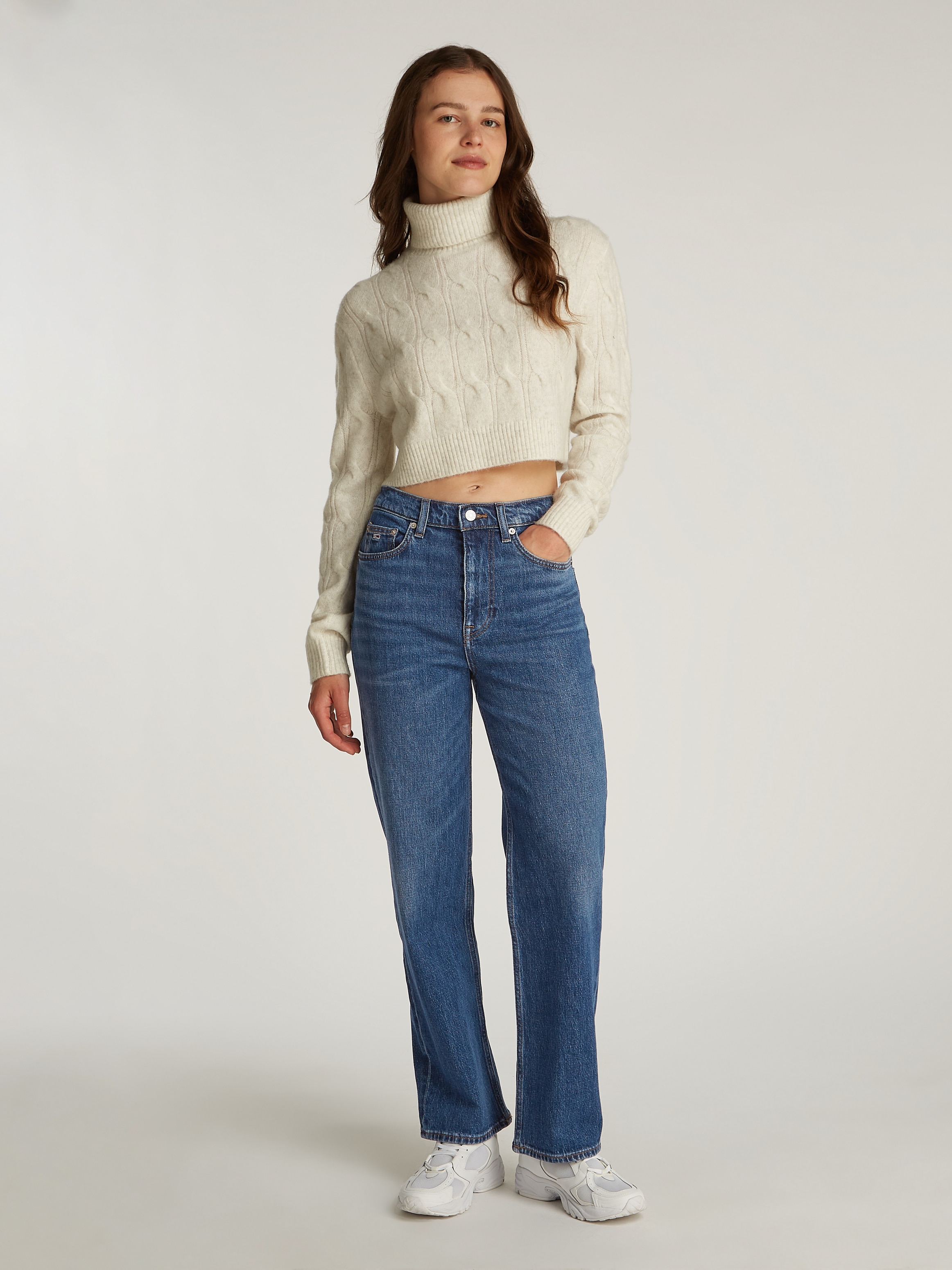 Tommy Jeans Straight-Jeans »LAYLA HR SLIM STR«, in Knöchellänge