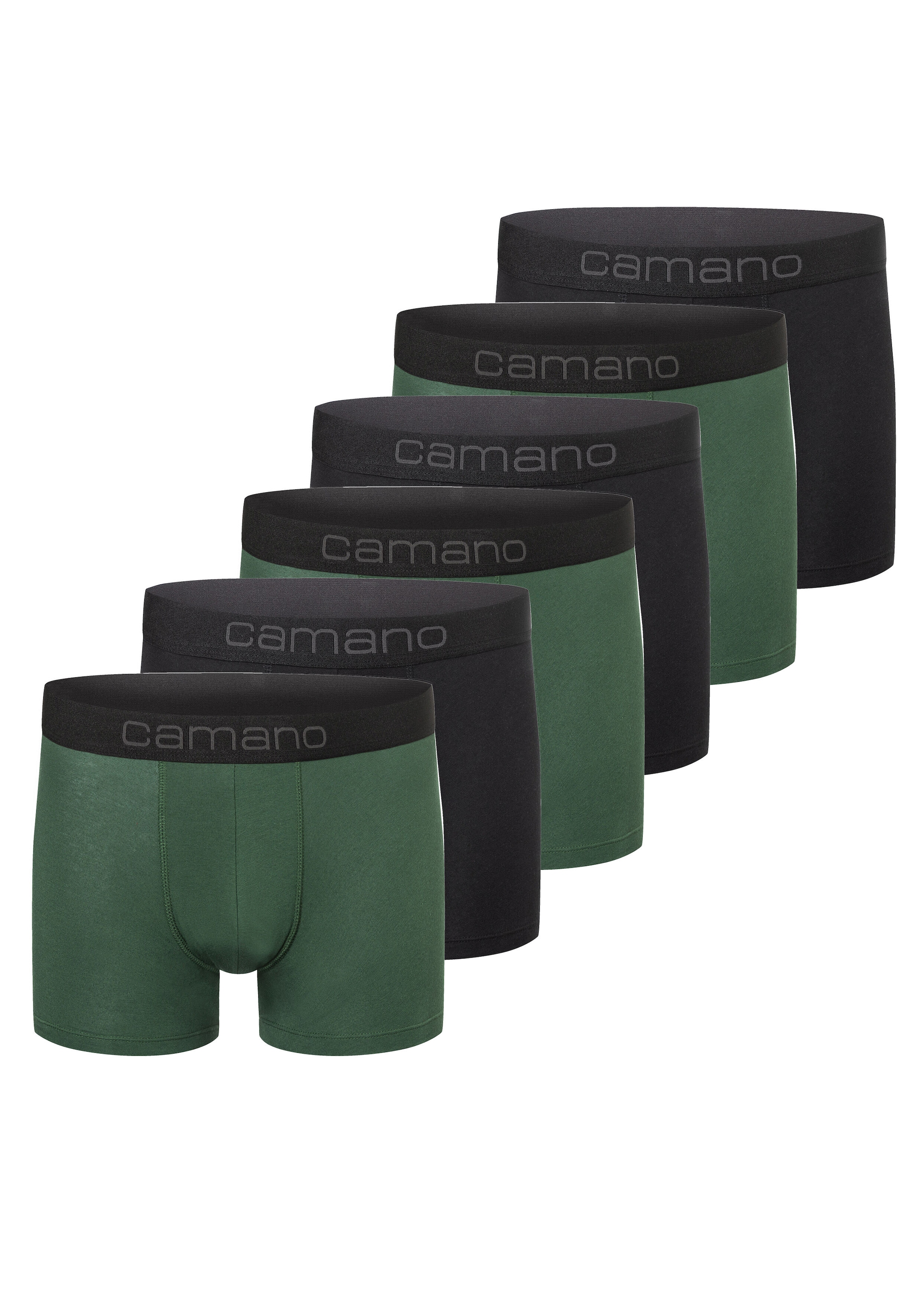 Camano Boxershorts, (6er Pack), mit Stretch-Logobund