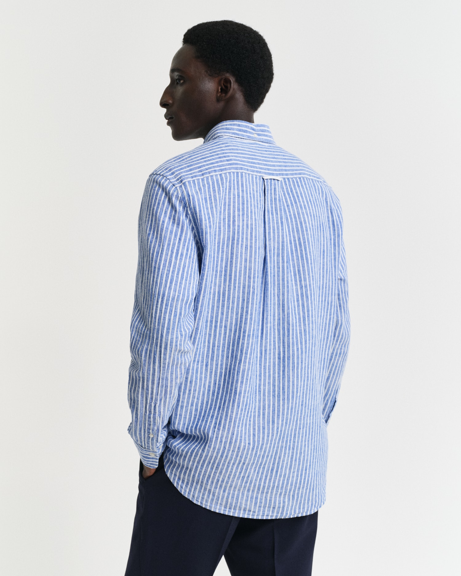 Gant Langarmhemd »REG COTTON LINEN STRIPE SHIRT«, leicht, luftig und atmungsaktiv