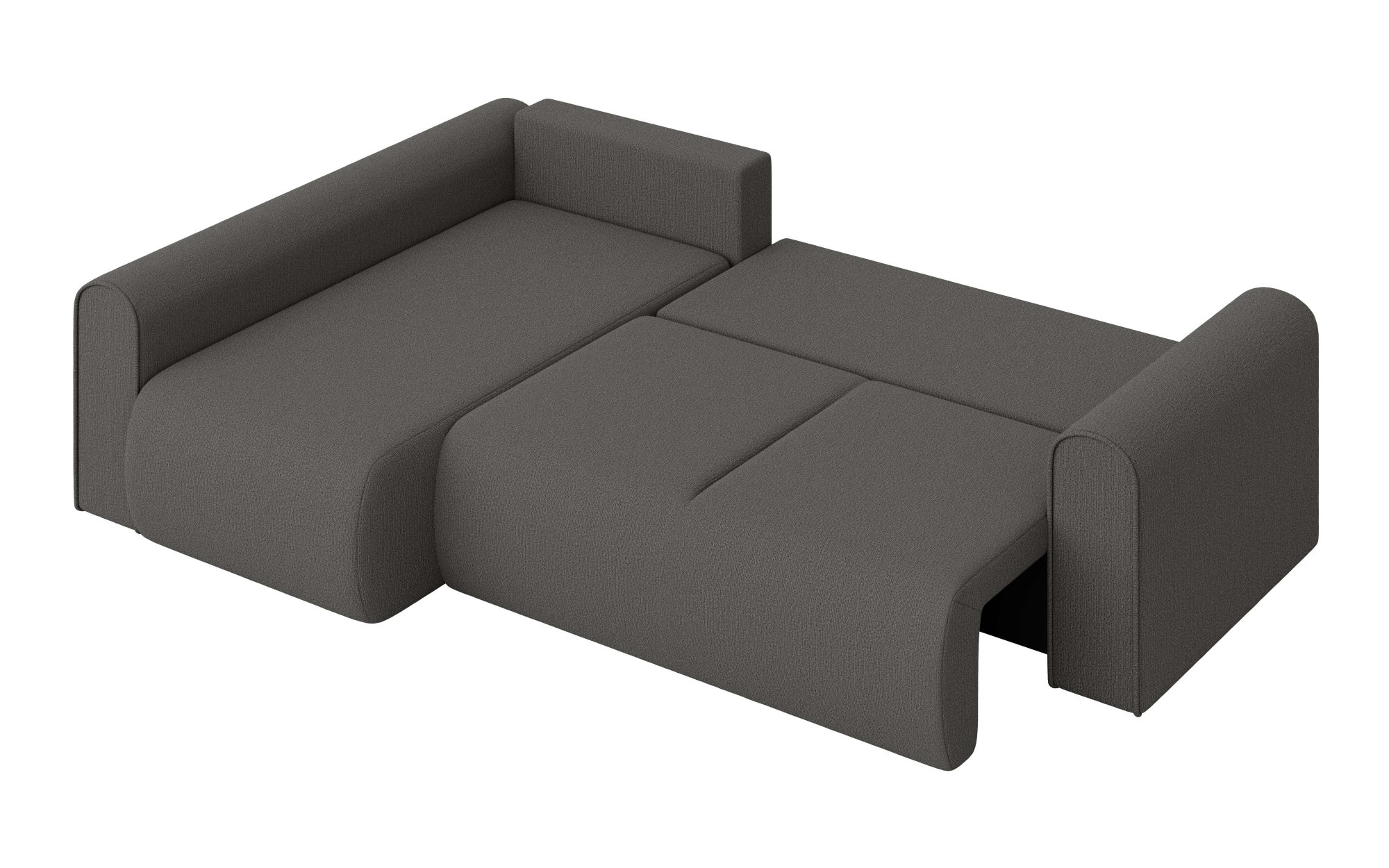 INOSIGN Ecksofa »Zacharia wahlweise Schlafsofa mit Bettkasten, B/T/H 250/166/86 cm«, L-Form mit Wellenunterfederung, Ottomane rechts oder links bestellbar