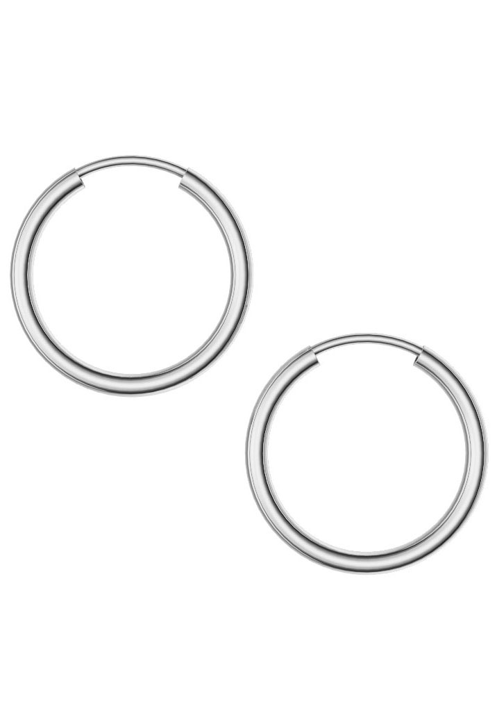 Firetti Paar Creolen »Schmuck Geschenk Silber 925 2,0 mm breit«, Made in Germany