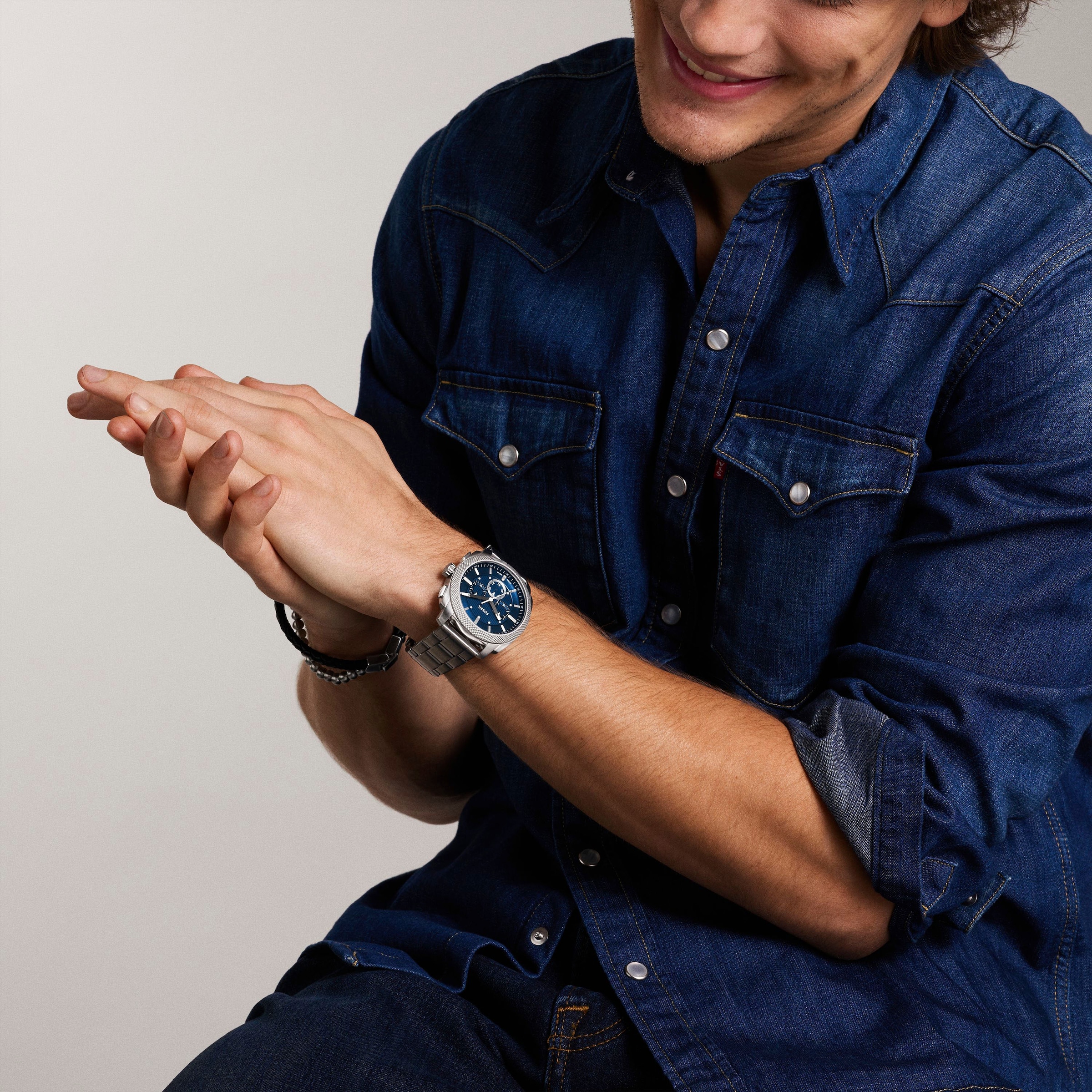 Fossil Chronograph »MACHINE (NEW GENERATION)«, Quarzuhr, Armbanduhr, Herrenuhr, Edelstahlarmband, analog