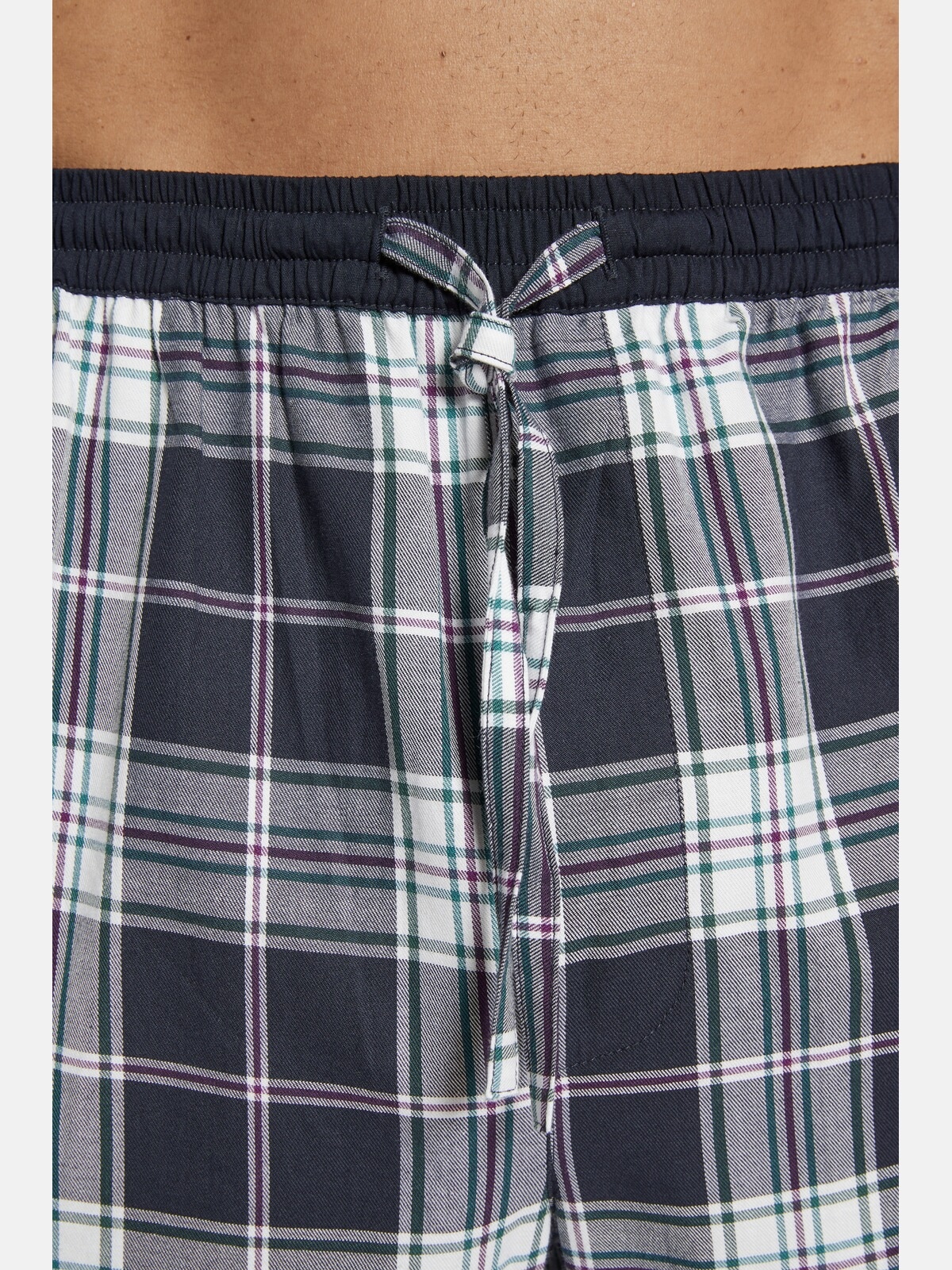 Jan Vanderstorm Pyjama »2er Pack Schlafhose RAWALD«, (2 tlg.), in kariert & unifarben