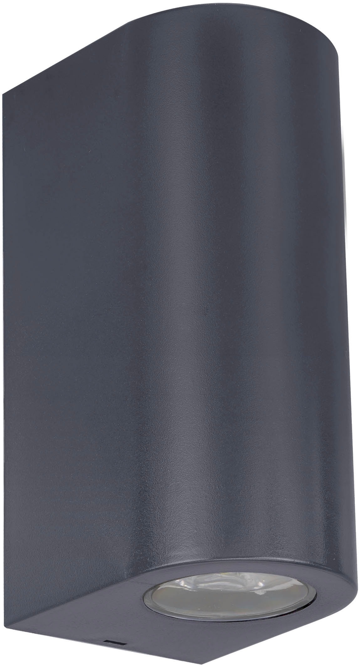 näve Außen-Wandleuchte »Alecto« GU10 1 Stk. zylindrische Form, schwarz, 2 x GU10 excl. Leuchtmittel, H: 15,5cm