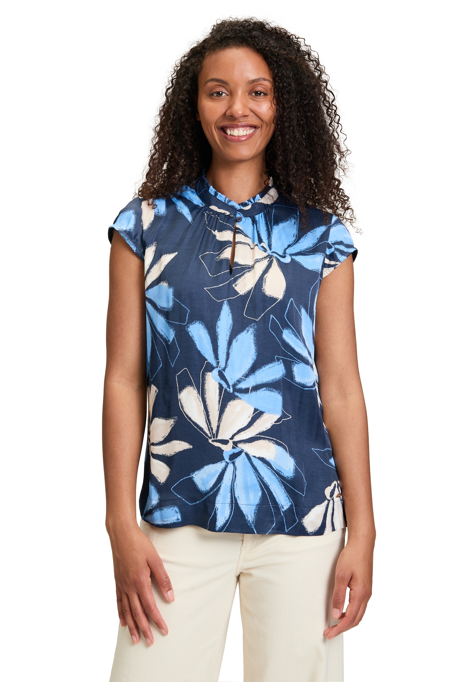 Betty&Co Schlupfbluse »Schlupfbluse kurzarm«