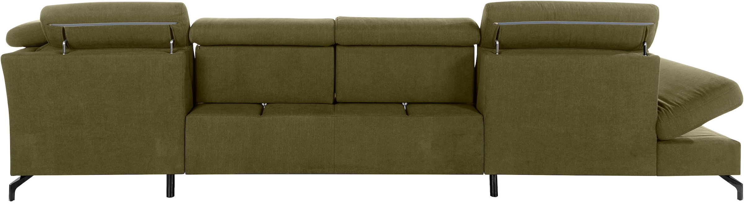sit&more Wohnlandschaft »Brisbane U-Form«, Fußhöhe 12 cm, inklusive Sitztiefen-, Armteil- und Kopfteilverstellung
