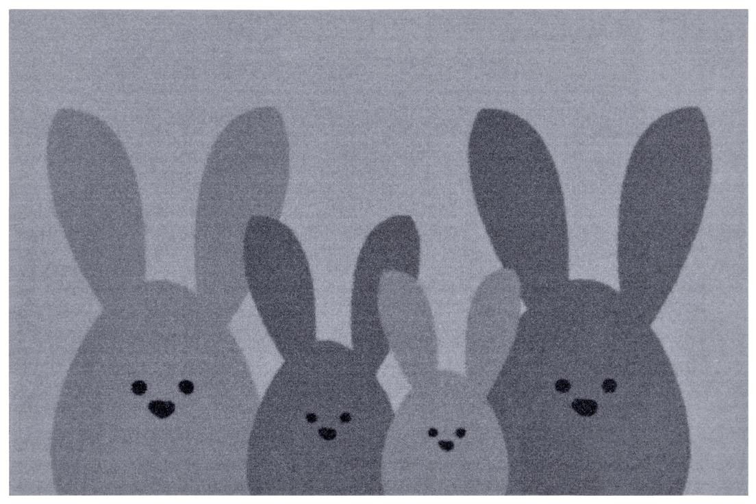 Fußmatte »Bunny Family«, rechteckig, Schmutzfangmatte, In-& Outdoor, Rutschfest,...