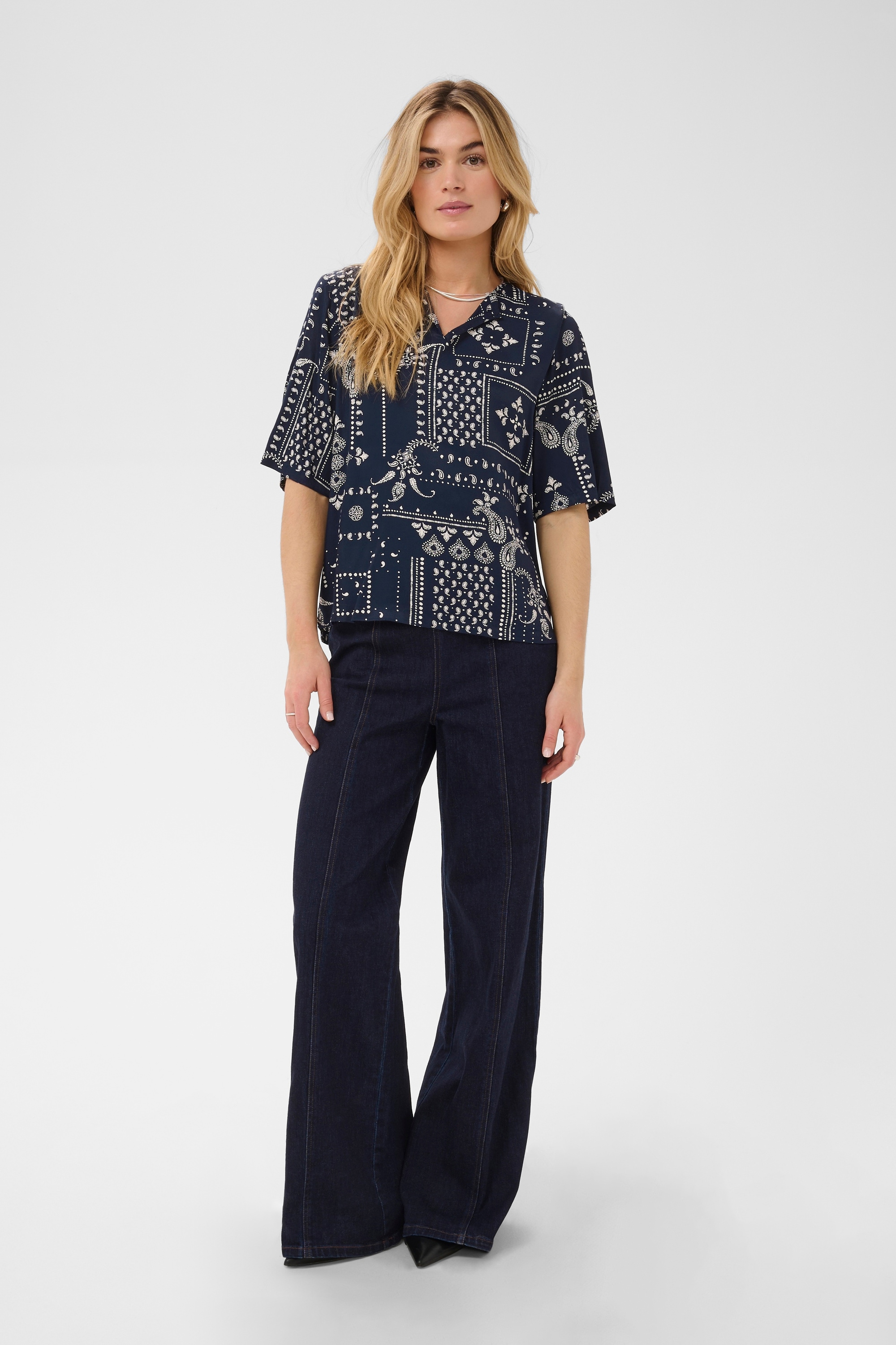 Saint Tropez Kurzarmbluse »Kurzarm-Bluse StephanieSZ«
