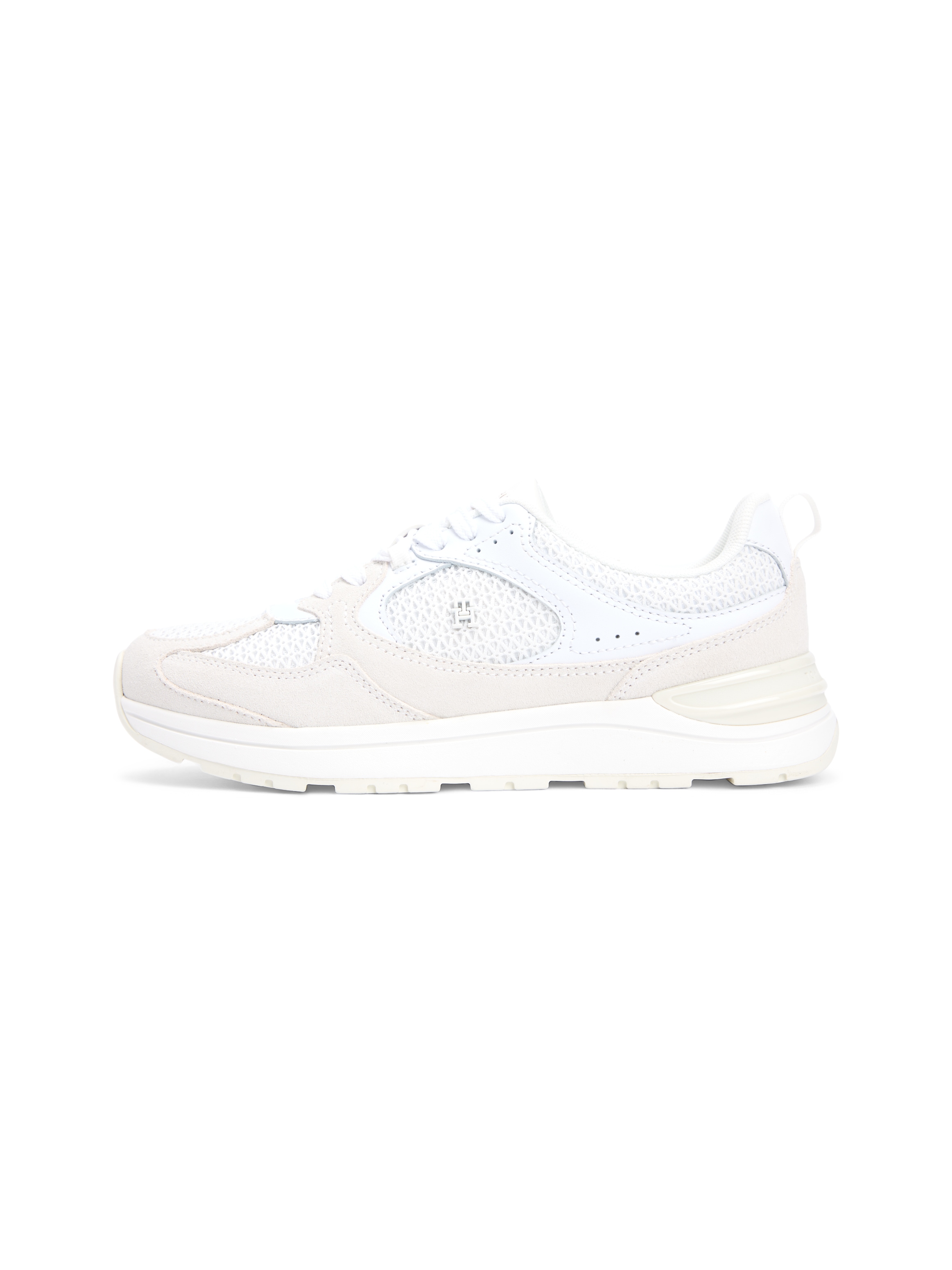 Tommy Hilfiger Plateausneaker »TH MIX MATERIAL RUNNER«  Freizeitschuh, Schnürer, Plateausneaker mit Logoemblem