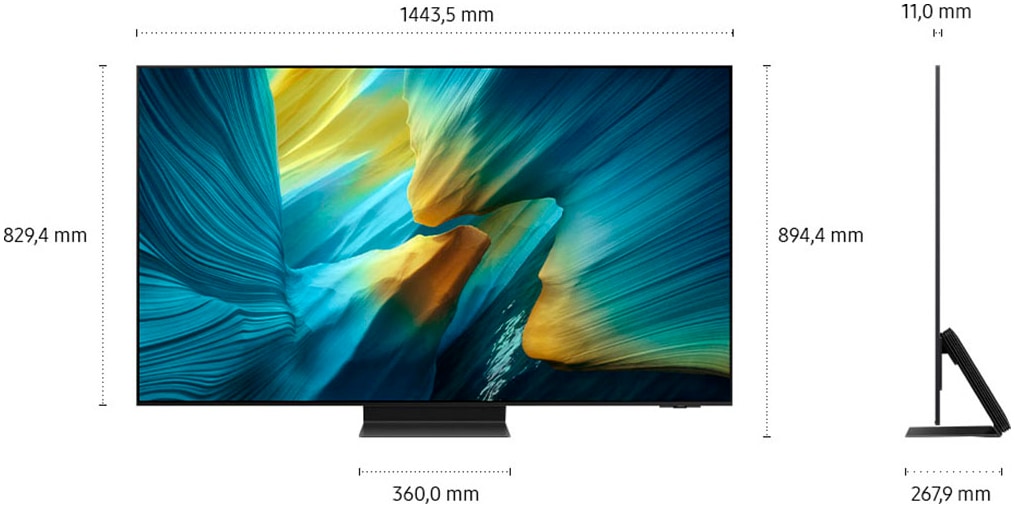 Samsung OLED-Fernseher »GQ65S95FAT« 163 cm/65 Smart-TV HDR Pro & Glare Free, Dolby Atmos & AI Sound, Gaming Hub, bis zu 165Hz