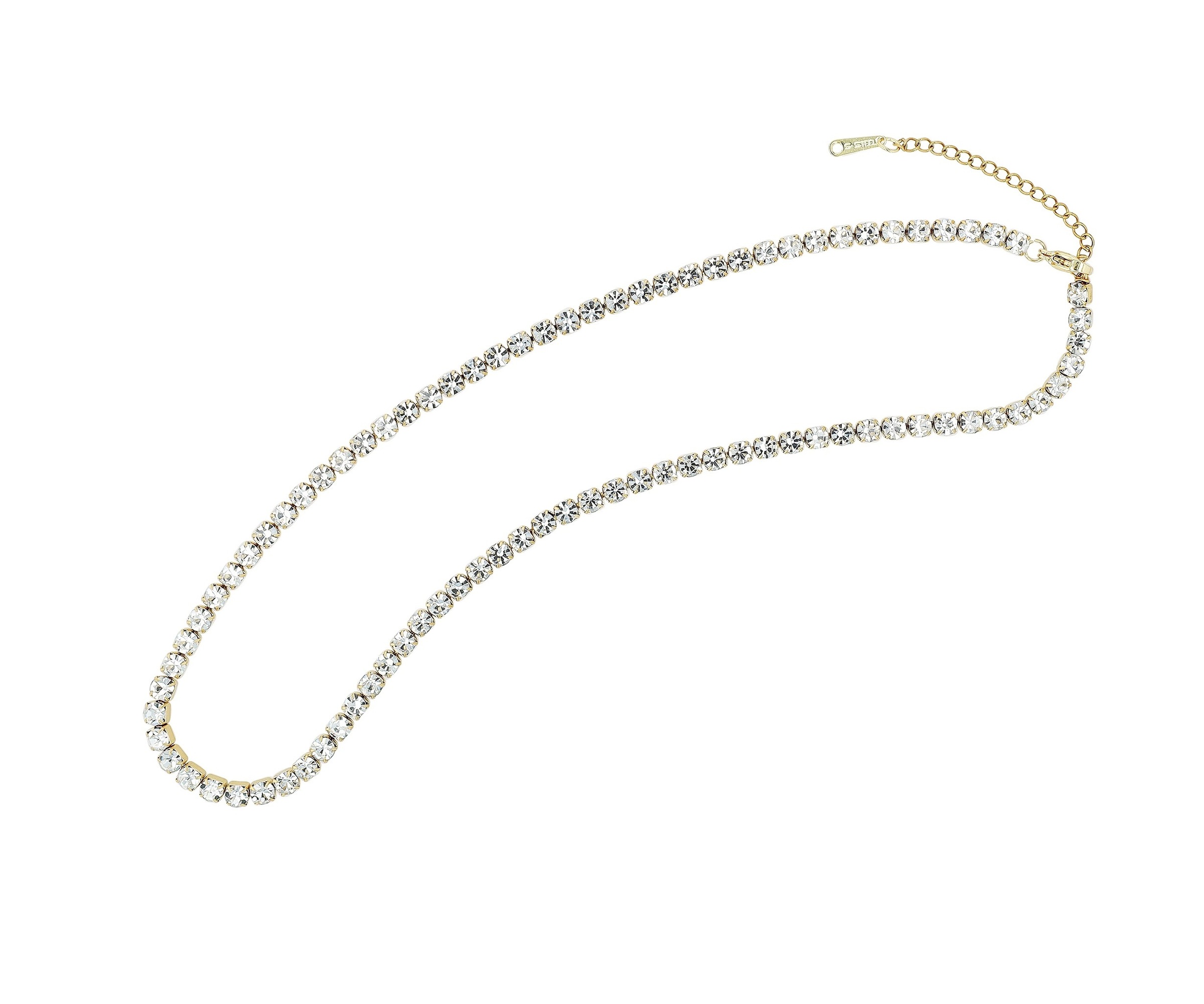 Adelia´s Edelstahlkette »Adelia's Damen Edelstahl Tenniskette Halskette 40 cm + 5.0 cm«