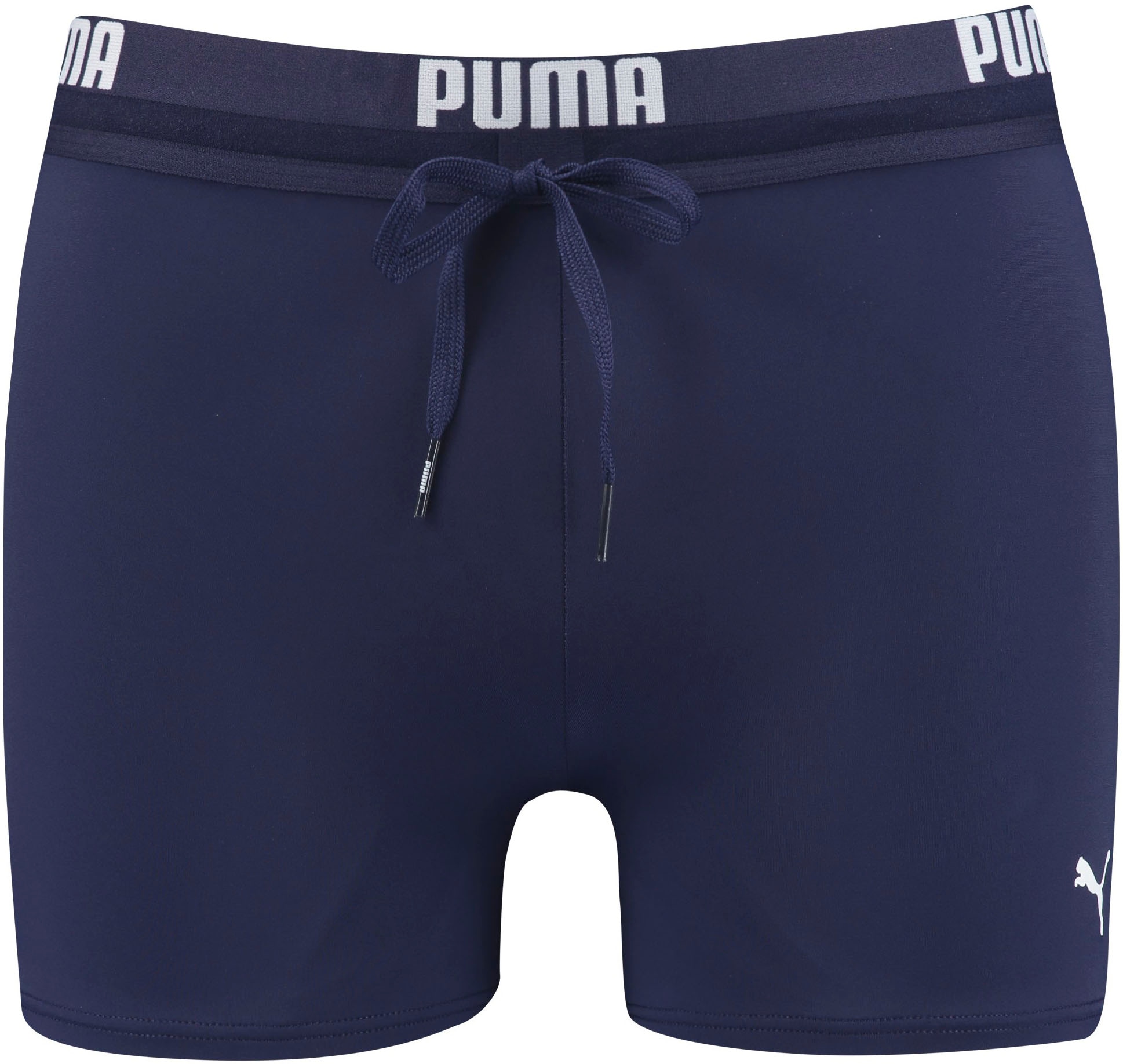 PUMA Badepants »PUMA SWIM MEN LOGO SWIM TRUNK«, elastischer Logobund mit integriertem Kordelzug
